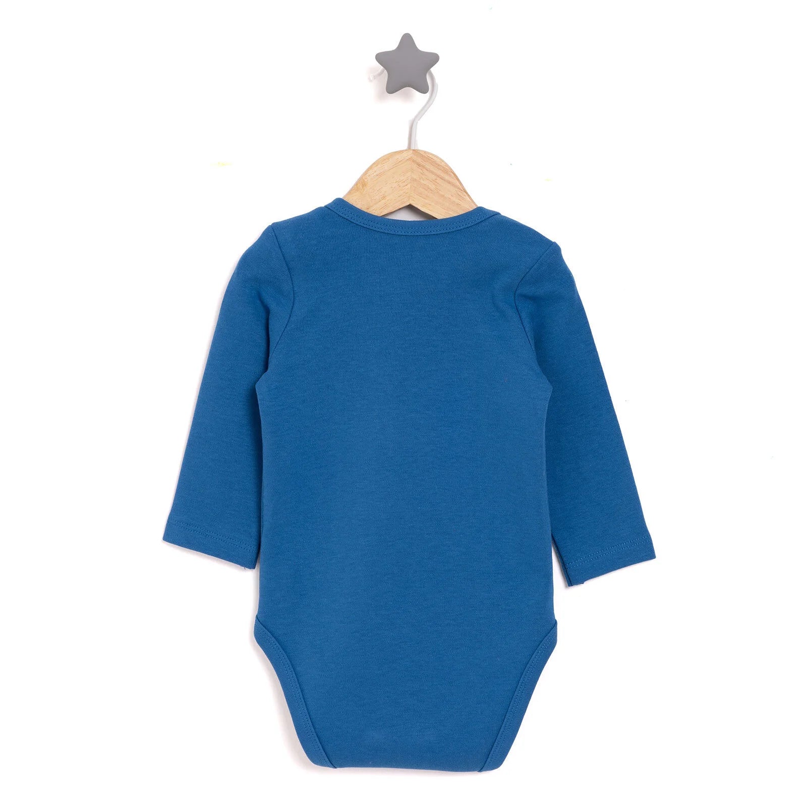 HelloBaby Boy Long Sleeve Bodysuit - Navy Blue - ebebek - Black Friday
