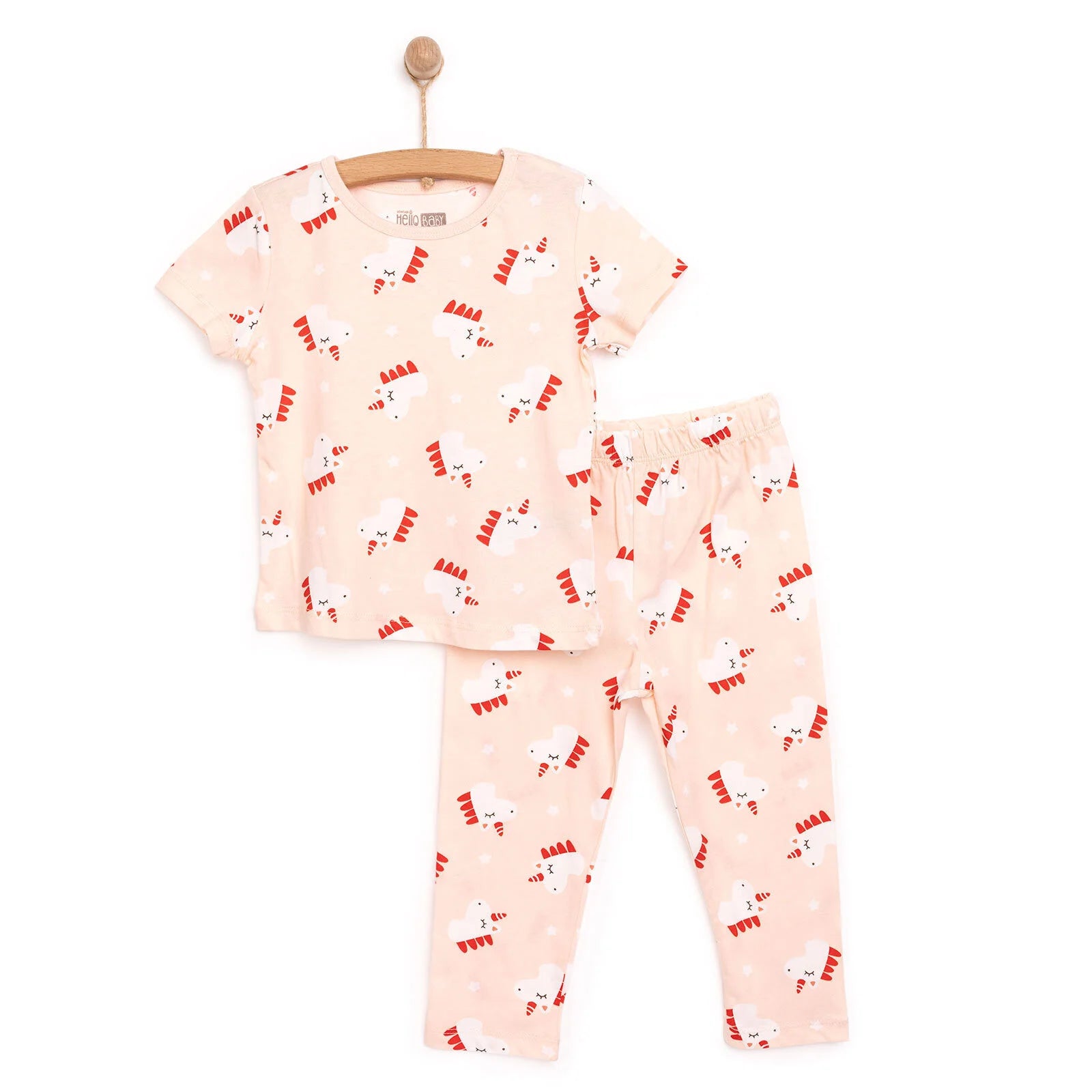 HelloBaby Baby Girl Short Sleeve Pyjamas Set - Pink - ebebek - Black Friday