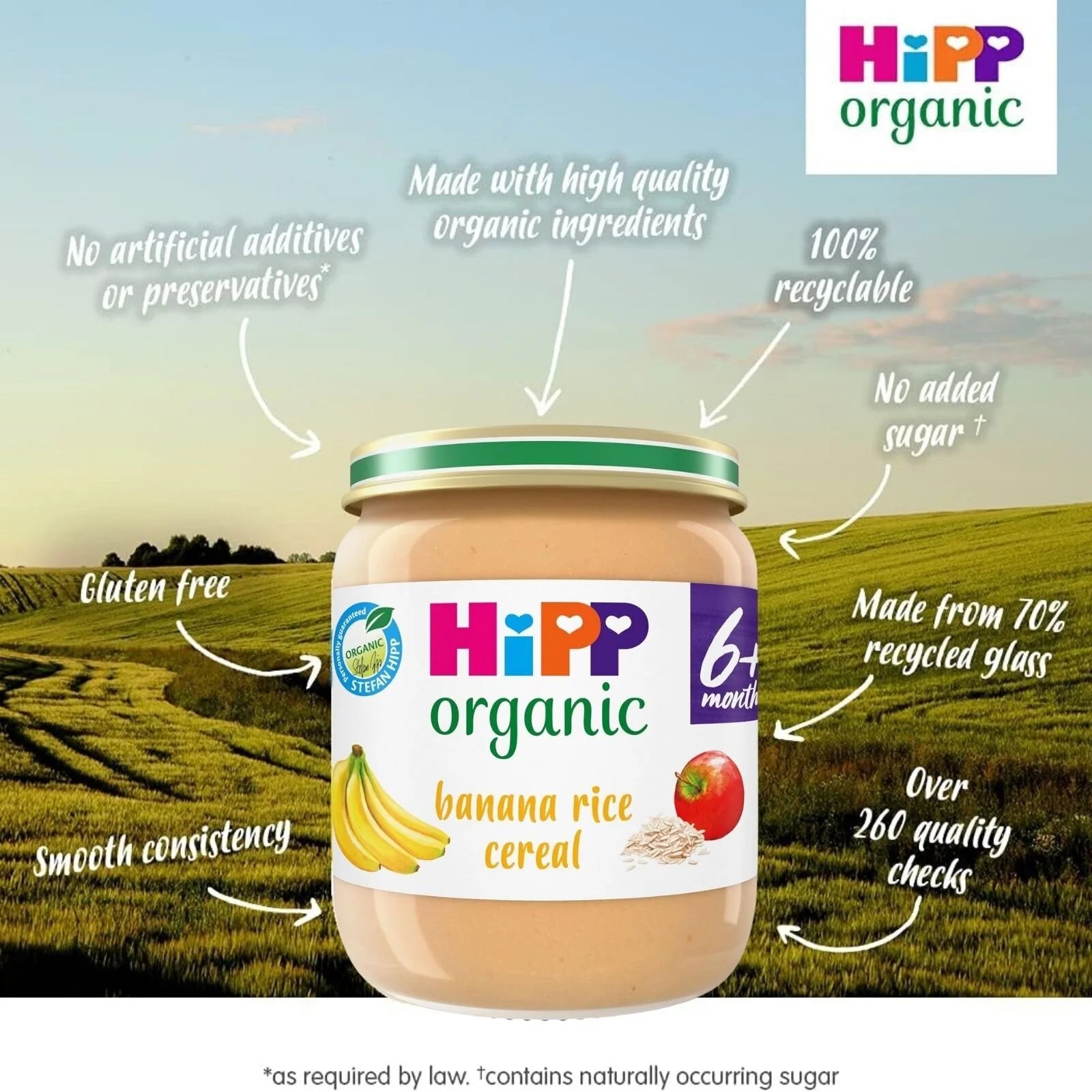 HiPP Organic Banana Rice Cereal Baby Food 6+ months 125g - ebebek - Black Friday