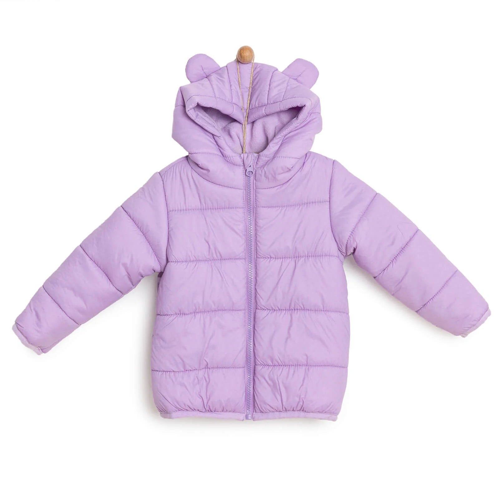 HelloBaby Basic Eared Hoodie Coat - Lilac - ebebek - Black Friday