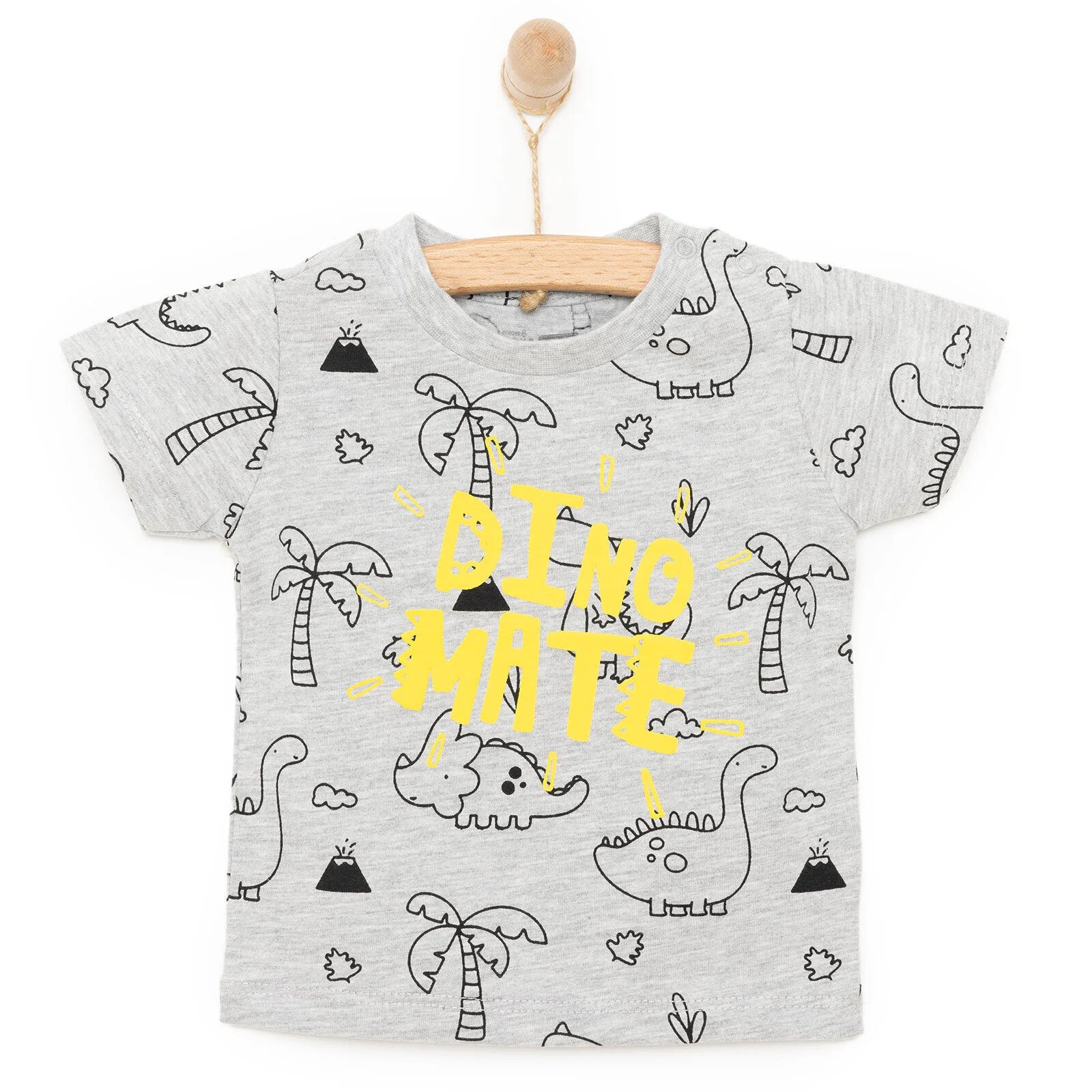 HelloBaby Basic Boy Dino Mate Printed Tshirt - Printed - ebebek - Black Friday