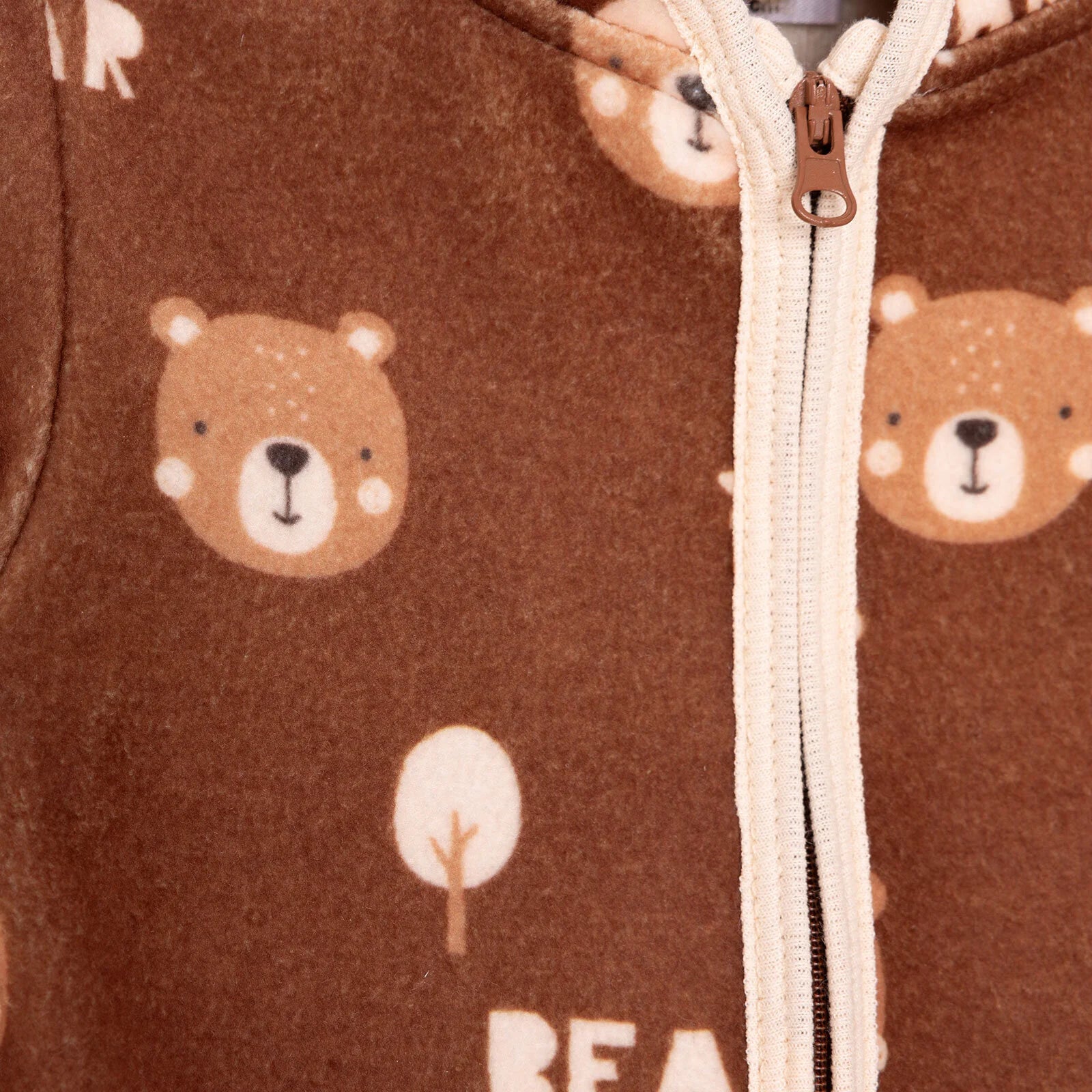 HelloBaby Basic Repeat Printed Fleece Cardigan - Printed - ebebek - Black Friday