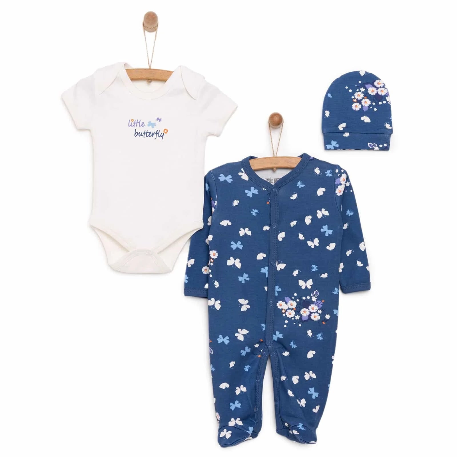 HelloBaby Baby Girl Jumpsuit - Body - Hat - Blue - ebebek - Black Friday