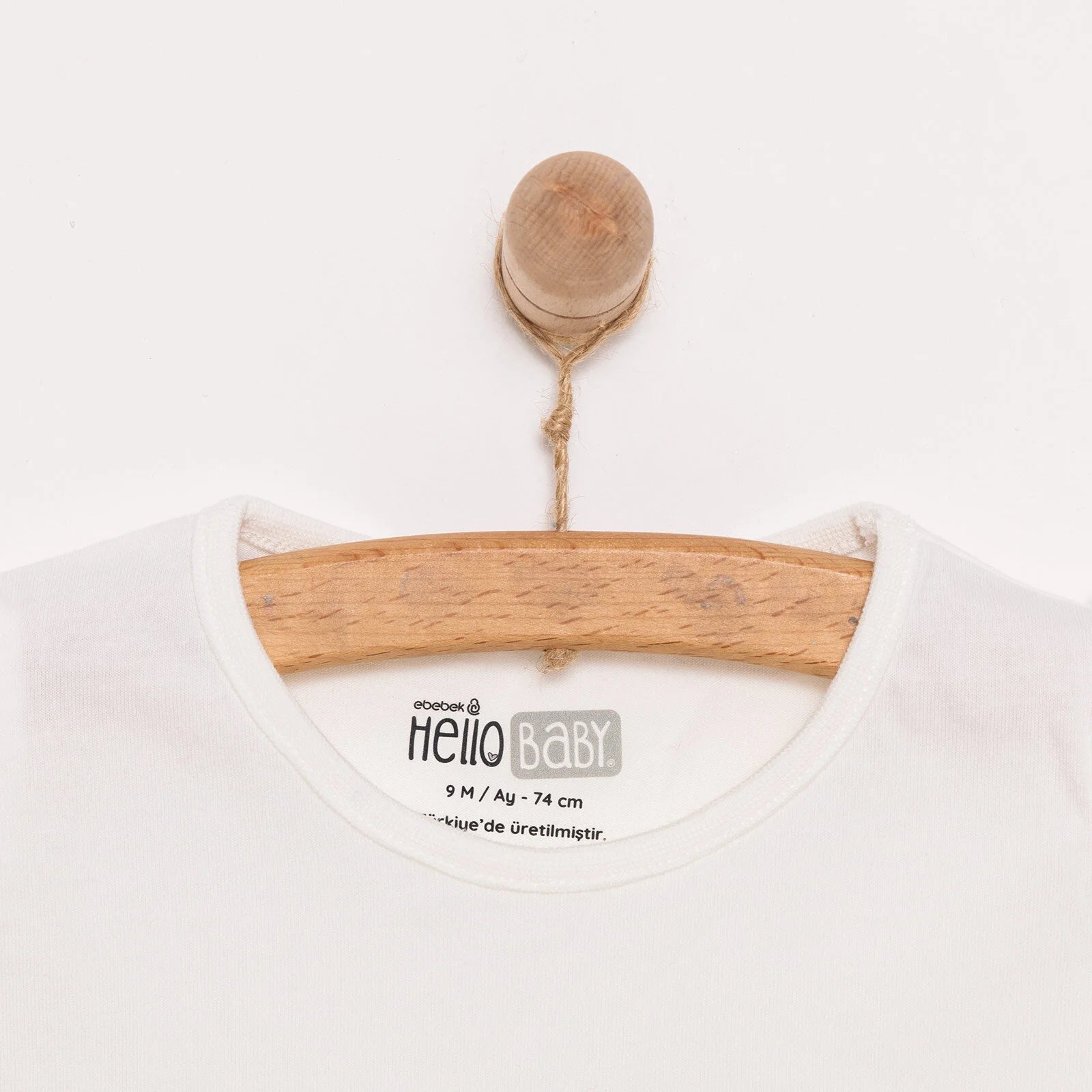 HelloBaby Baby Girl Basic Tshirt - Ecru - ebebek - Black Friday