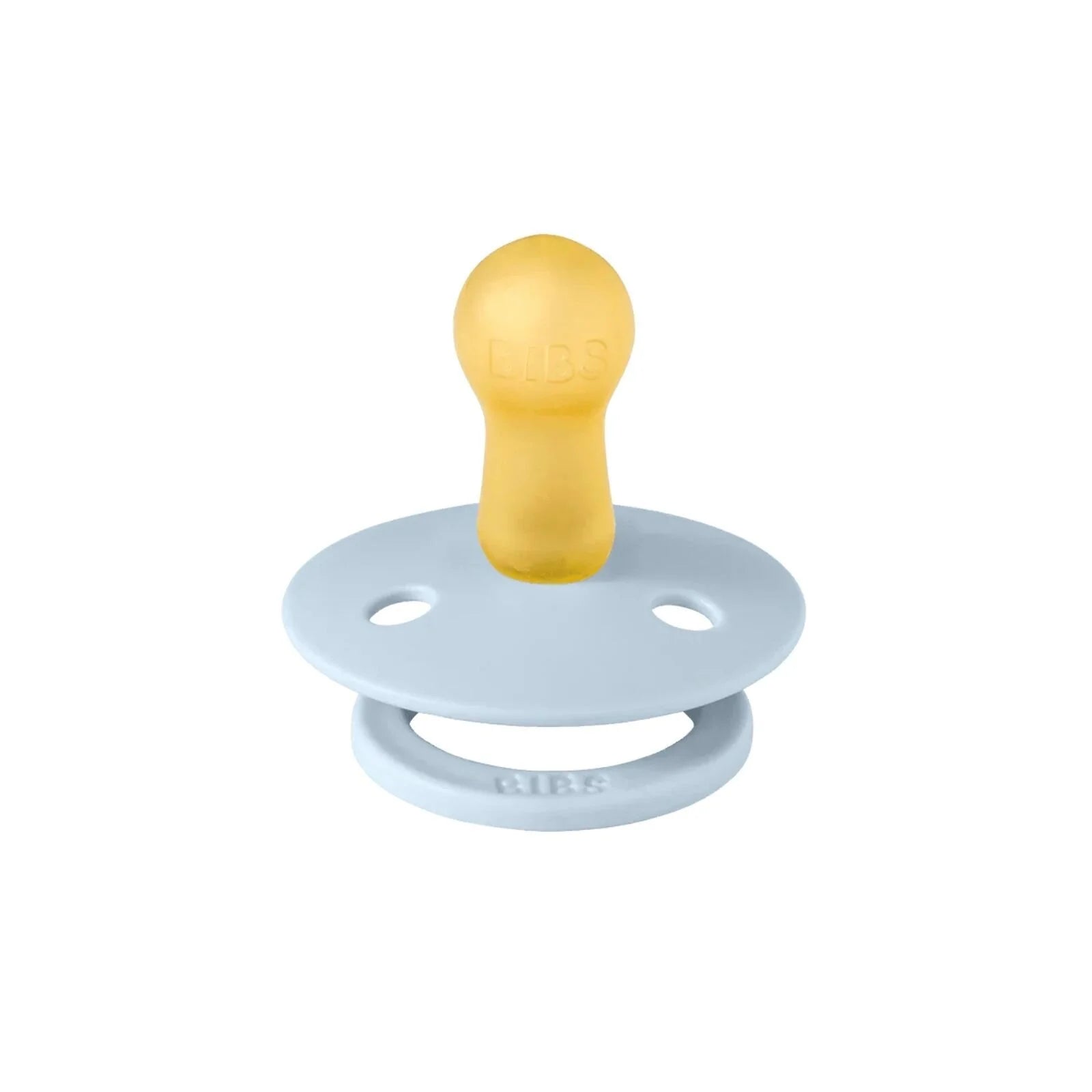 BIBS Block Latex Soothers 6+ months Pack of 2 - Baby Blue & Dusty Blue - ebebek - Black Friday