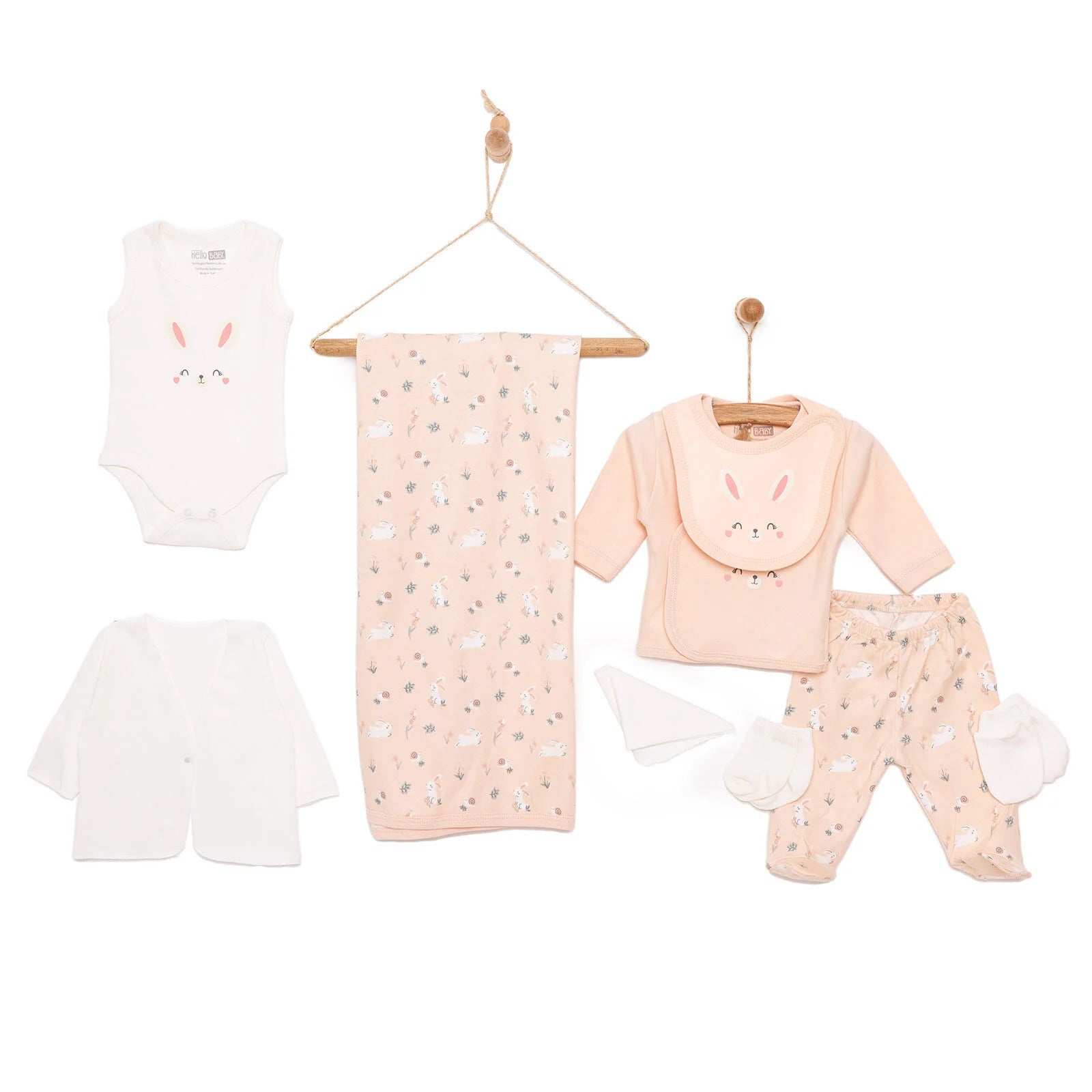 HelloBaby Girl 10 piece Newborn Set - Salmon - ebebek - Black Friday