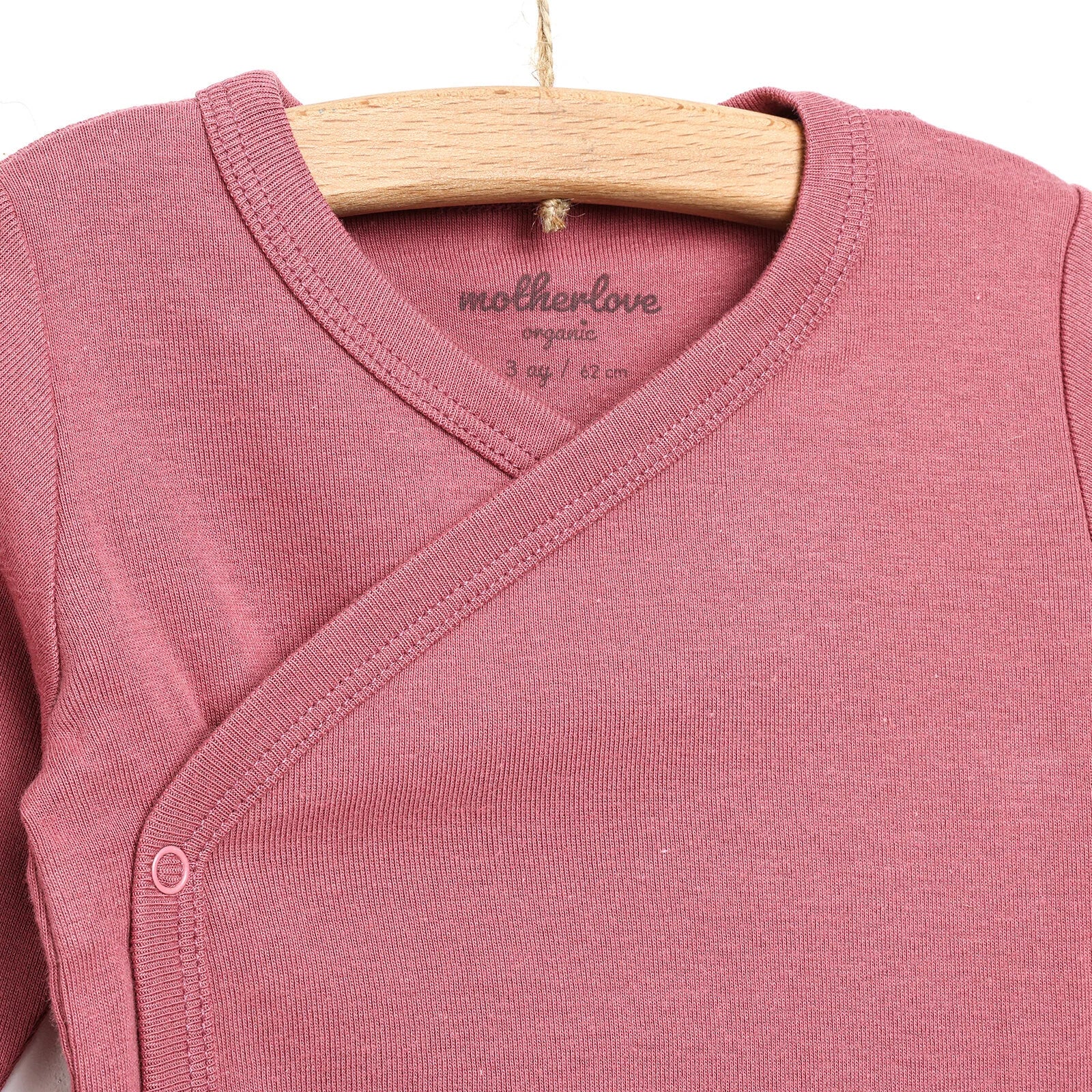 Motherlove Newborn Organic Sleeve Bodysuit - Dark Pink - ebebek - Black Friday