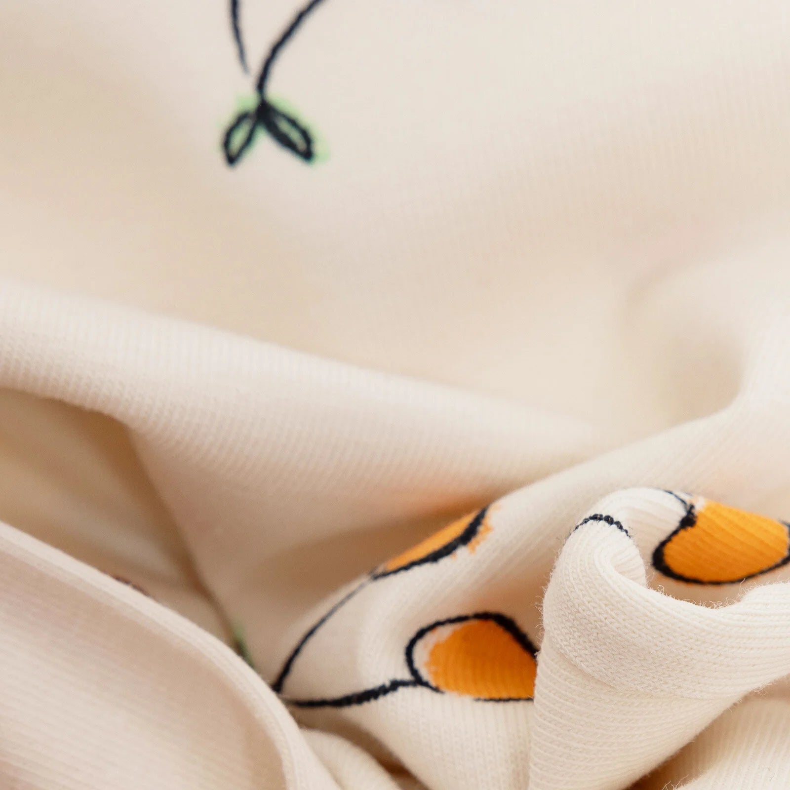 HelloBaby Girl Cherry Patterned Leggings - Ecru - ebebek - Black Friday