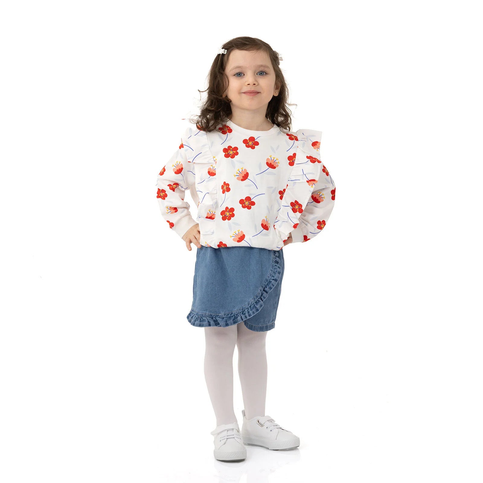 HelloBaby Spring Memories Sweatshirt - Ecru - ebebek - Black Friday