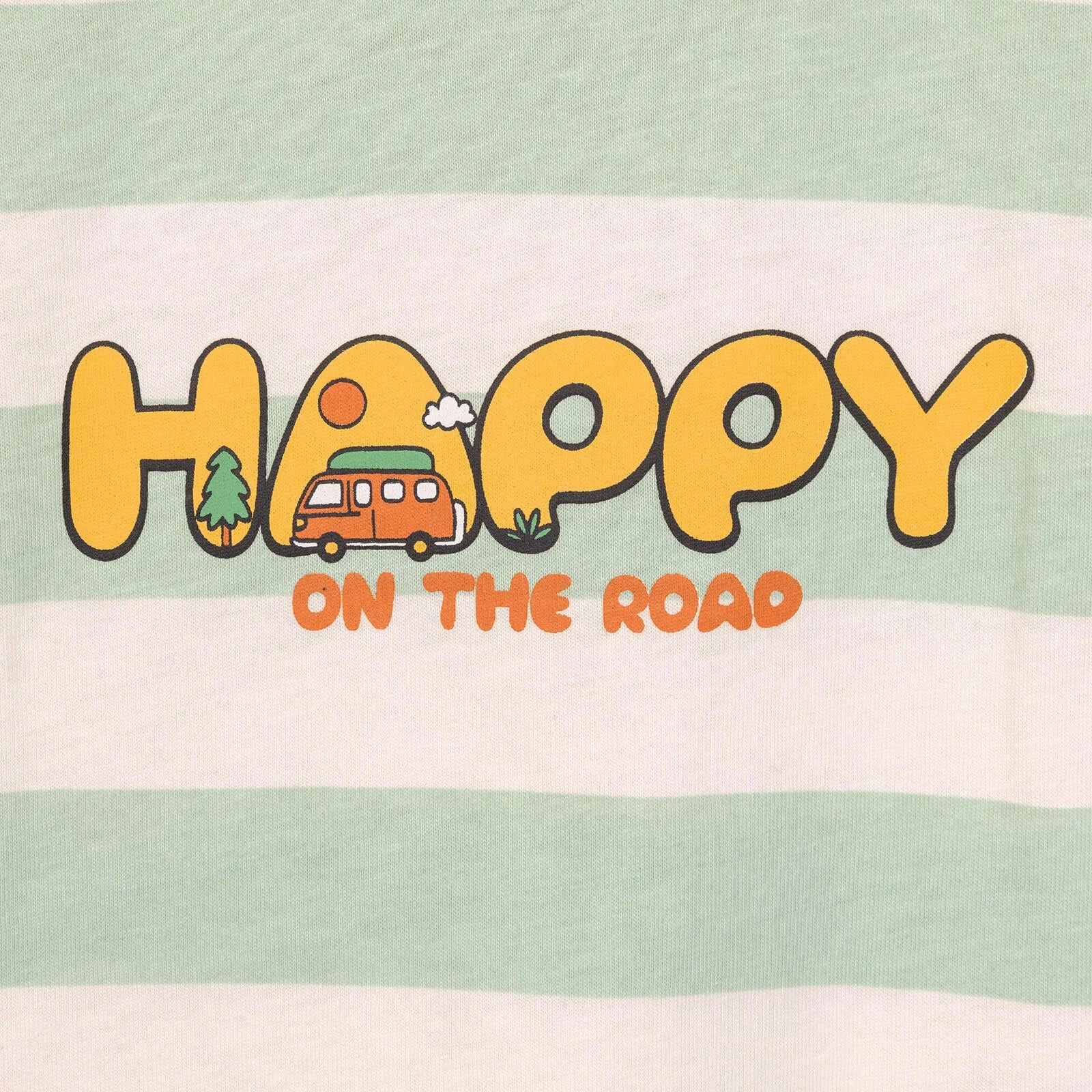 HelloBaby Happy On The Road Boy T-shirt - Ecru - ebebek - Black Friday