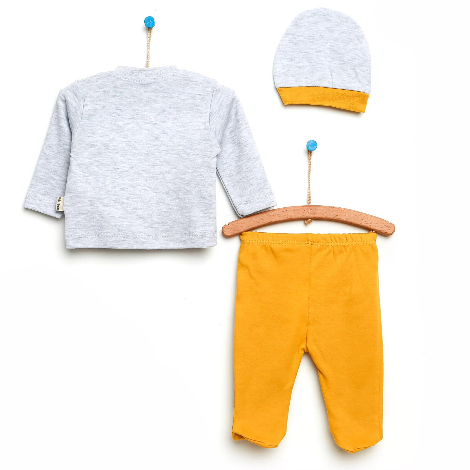 Bebbek Baby Boy 5 Pcs Newborn Gift Starter Set - Mustard - ebebek - Black Friday