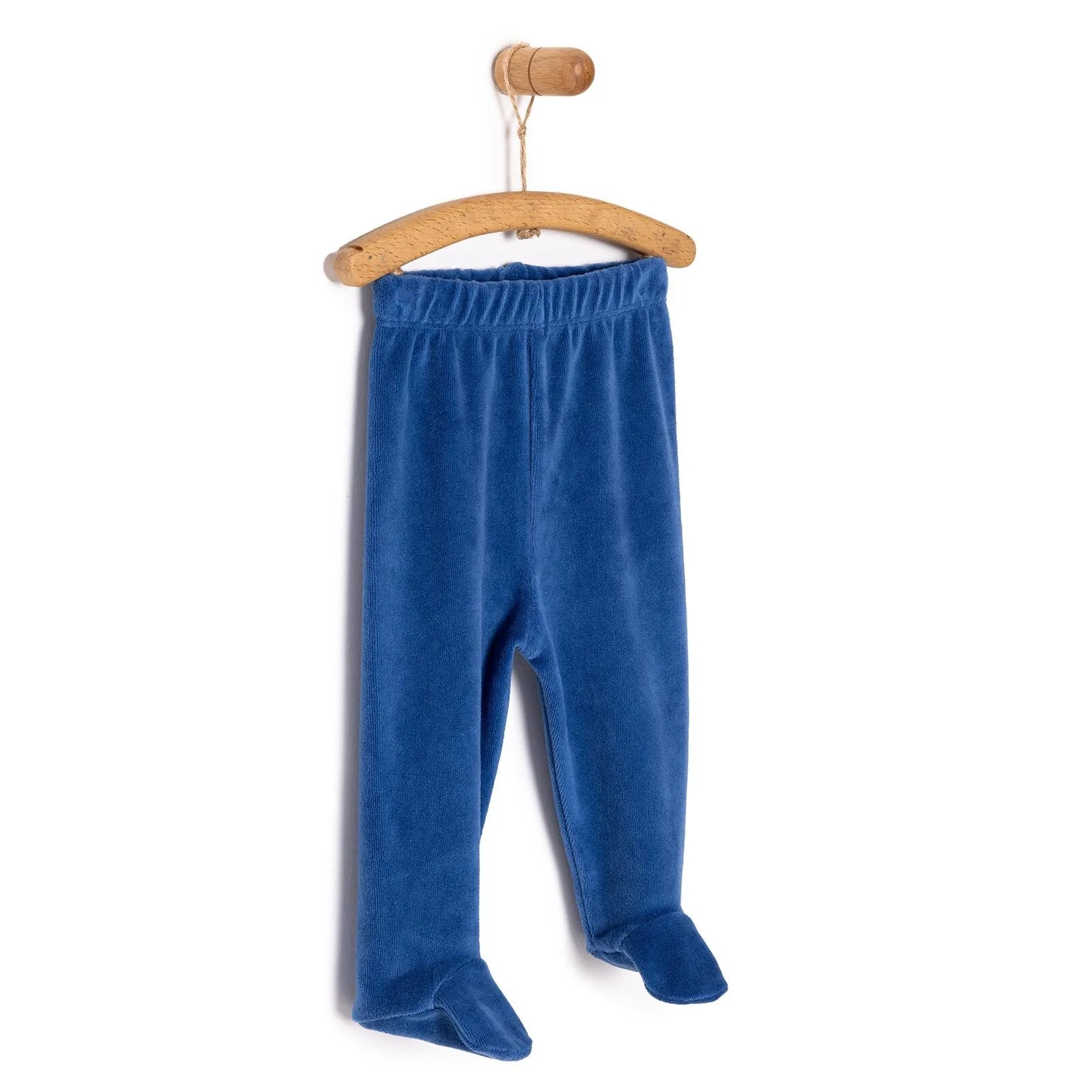 HelloBaby Boy Velvet Footed Bottom - Blue - ebebek - Black Friday