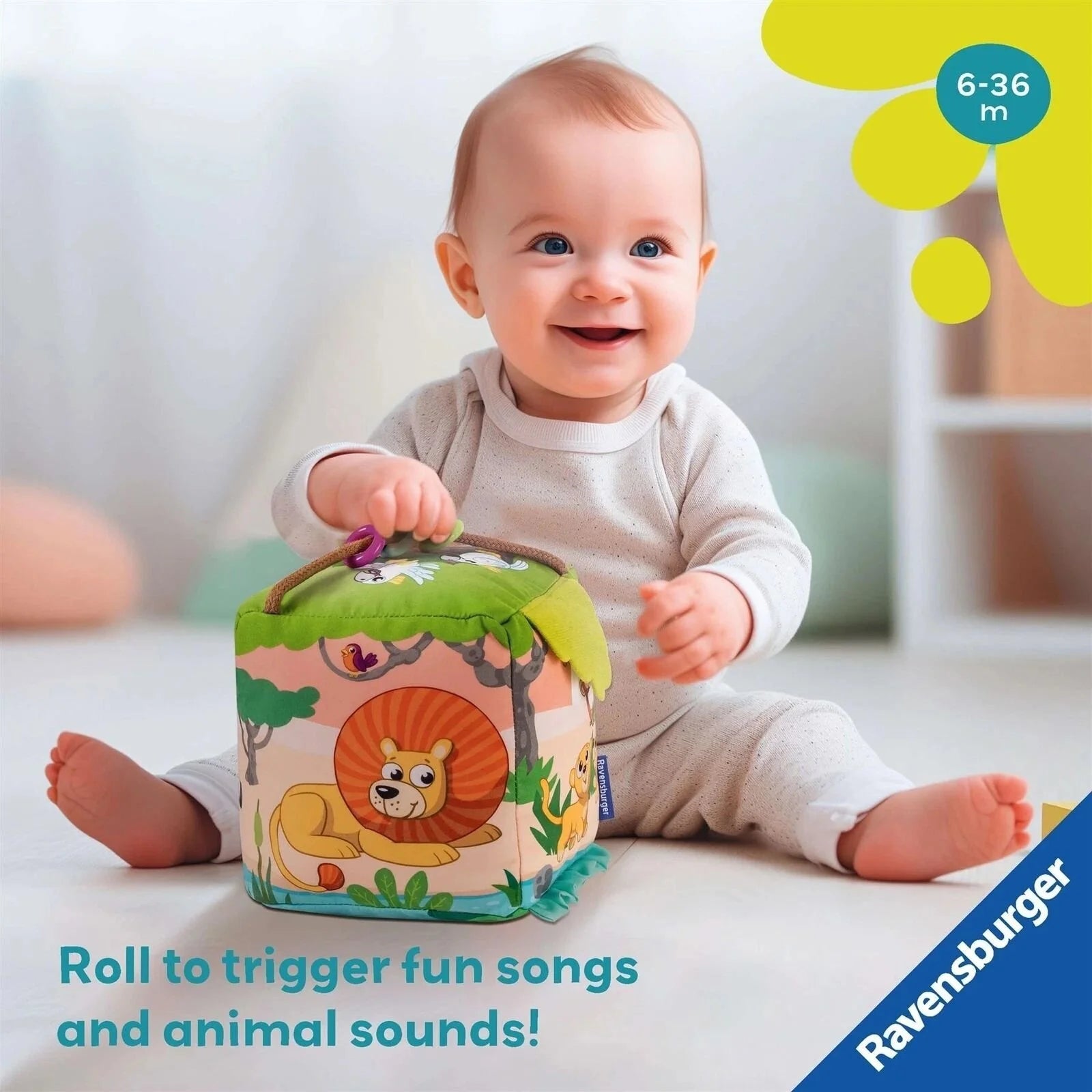 Play+ Roll & Play Sound Cube Wild Animals - ebebek - Black Friday