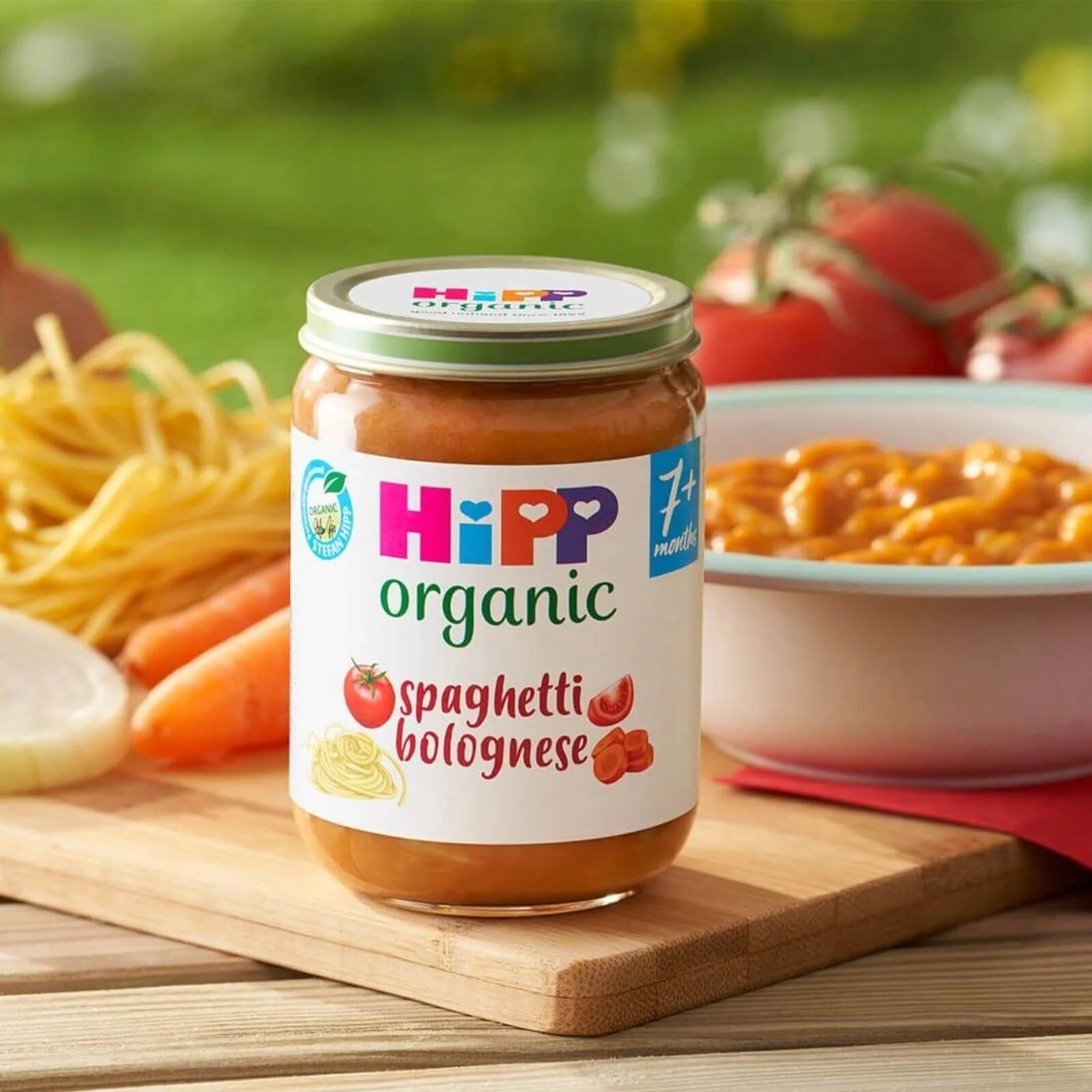 HiPP Organic Spaghetti Bolognese Baby Food Jar 7+ months 190g - ebebek - Black Friday
