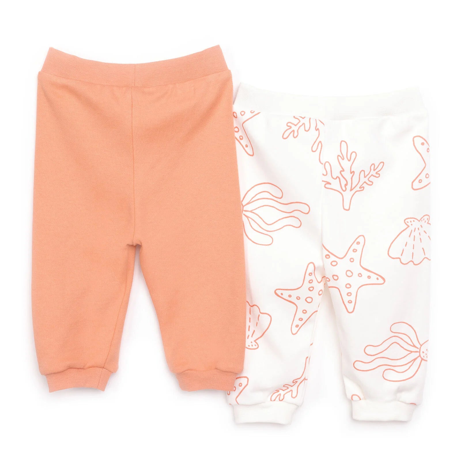 HelloBaby Basic Girl Starfish Patterned Footed Bottom - Salmon - ebebek - Black Friday