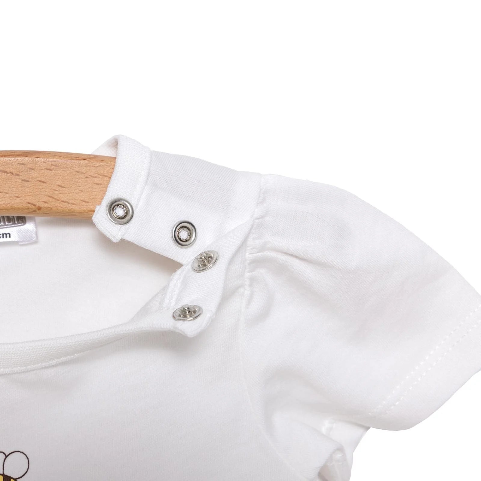 HelloBaby Girl Daisy and Bee Printed Tshirt - Short - Ecru - ebebek - Black Friday