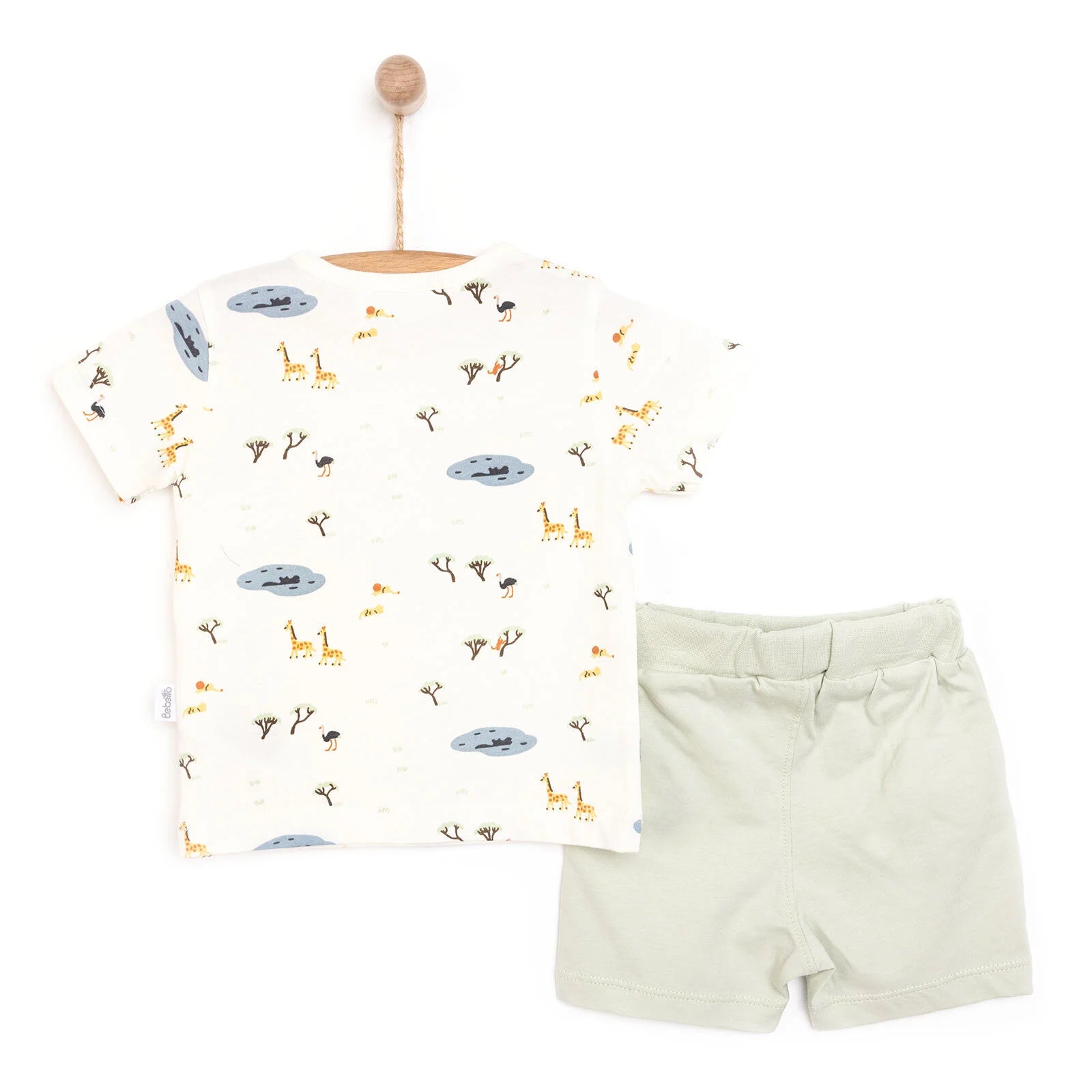 Bebetto Newborn Safari Tshirt - Short - Multicolour - ebebek - Black Friday