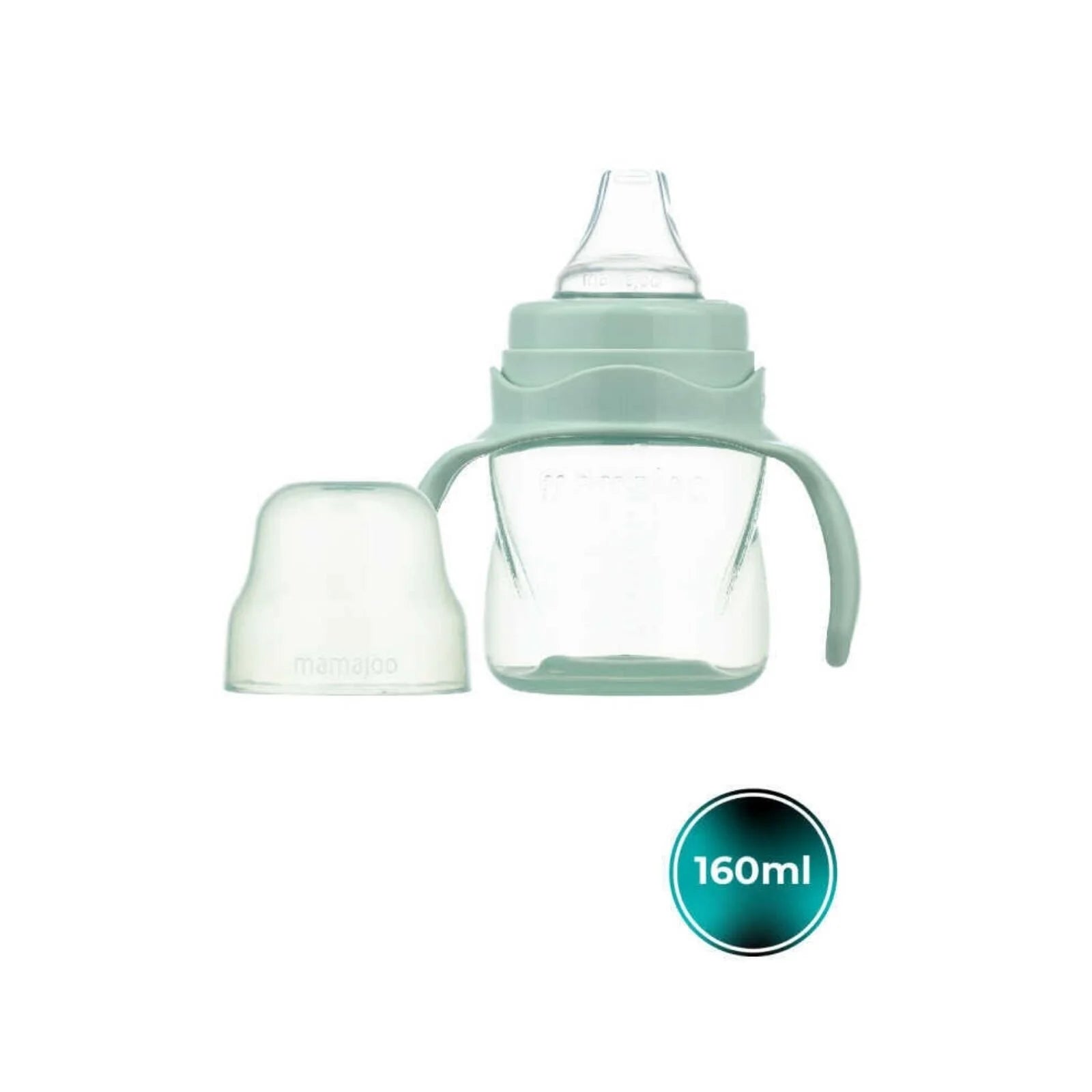 Mamajoo Training Cup with Handles 6+ months 160ml - Powder Green - ebebek - Black Friday