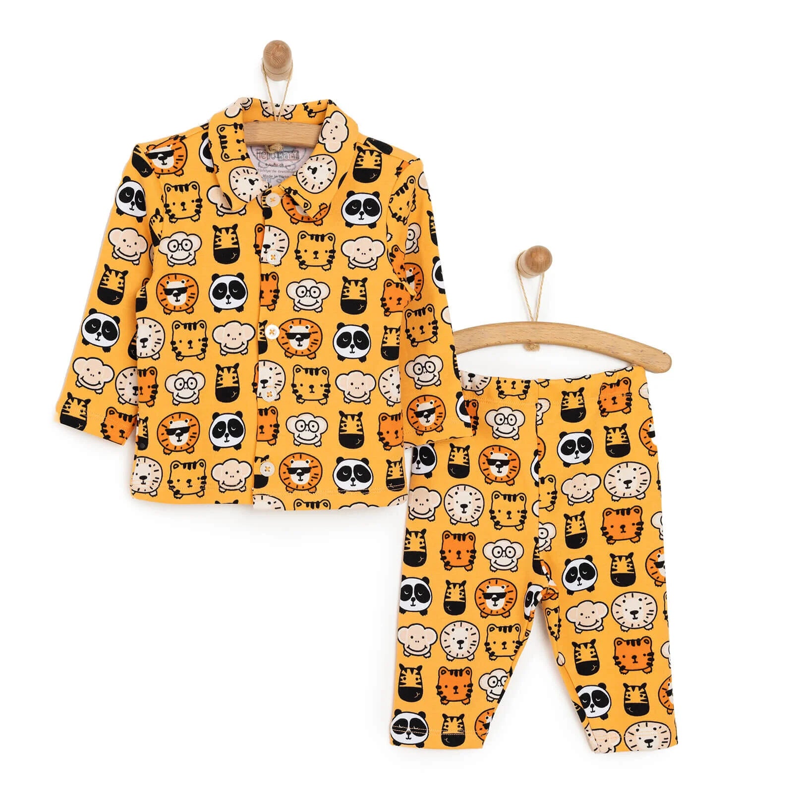 HelloBaby Baby Boy Pyjamas Set - Orange - ebebek - Black Friday