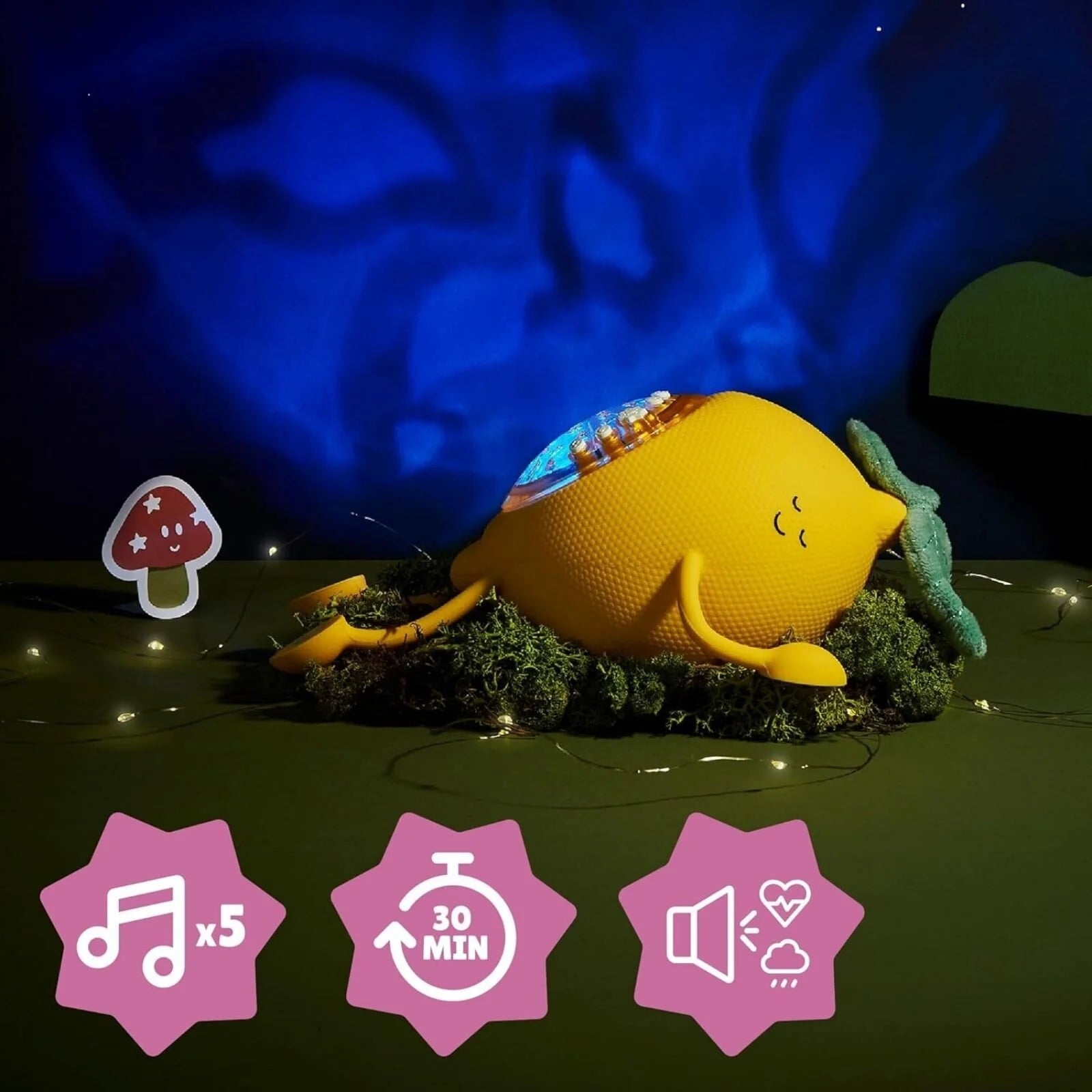 Badabulle Basil Silicone Projection Night Light - ebebek - Black Friday