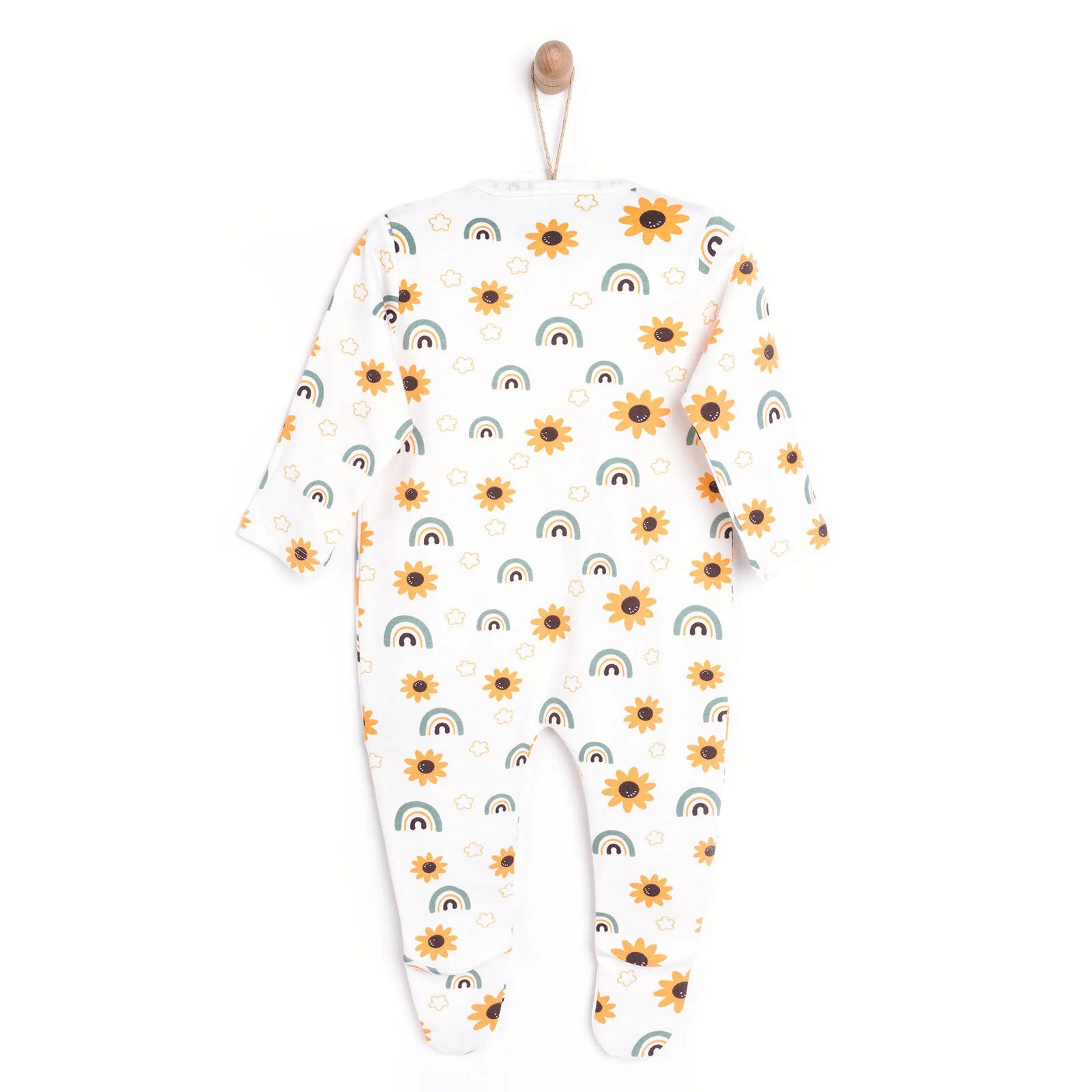 HelloBaby Newborn Footed Jumpsuit - Ecru - ebebek - Black Friday