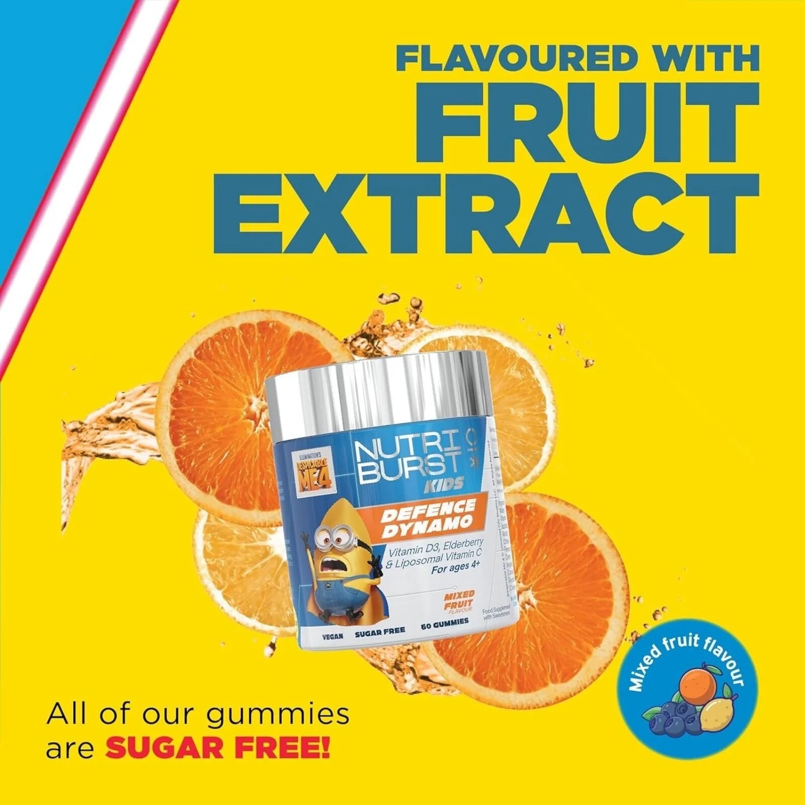 Nutriburst Minions Defence Dynamo Vitamins 4+ years 60 pcs - ebebek - Black Friday