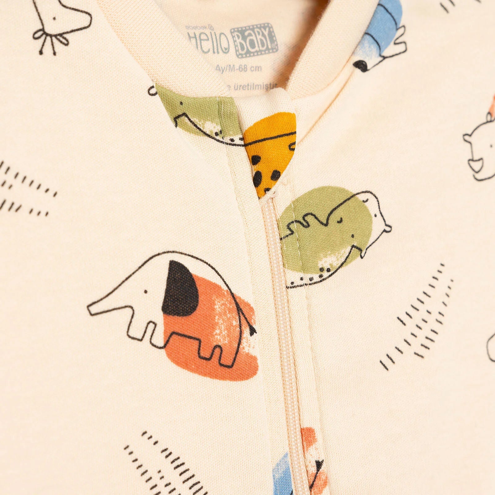 HelloBaby Newborn Boy Jumpsuit - Beige - ebebek - Black Friday