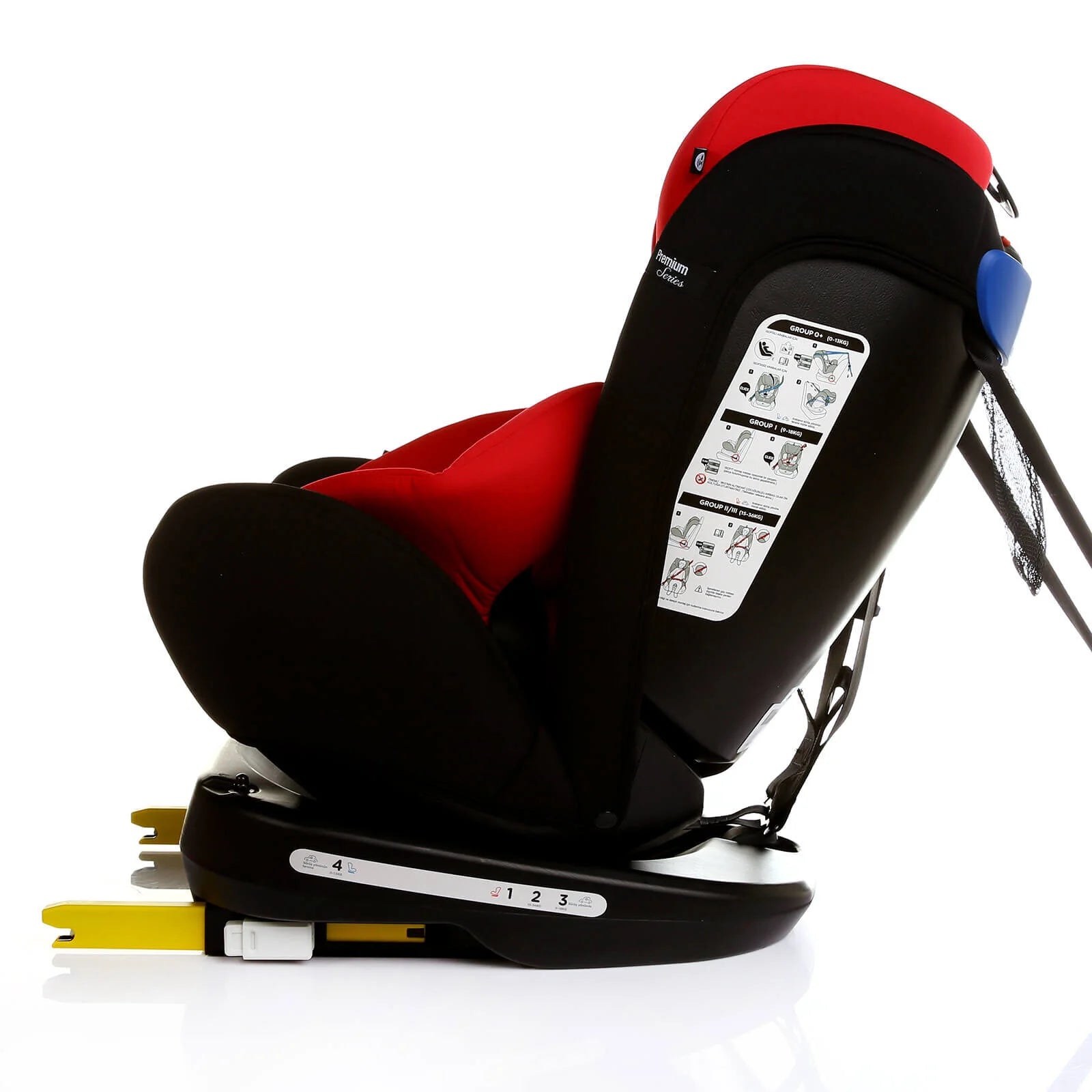 baby plus Orbitfix Group 0+/1/2/3 (Birt to 12 Years) Car Seat - Black Red - ebebek - Black Friday