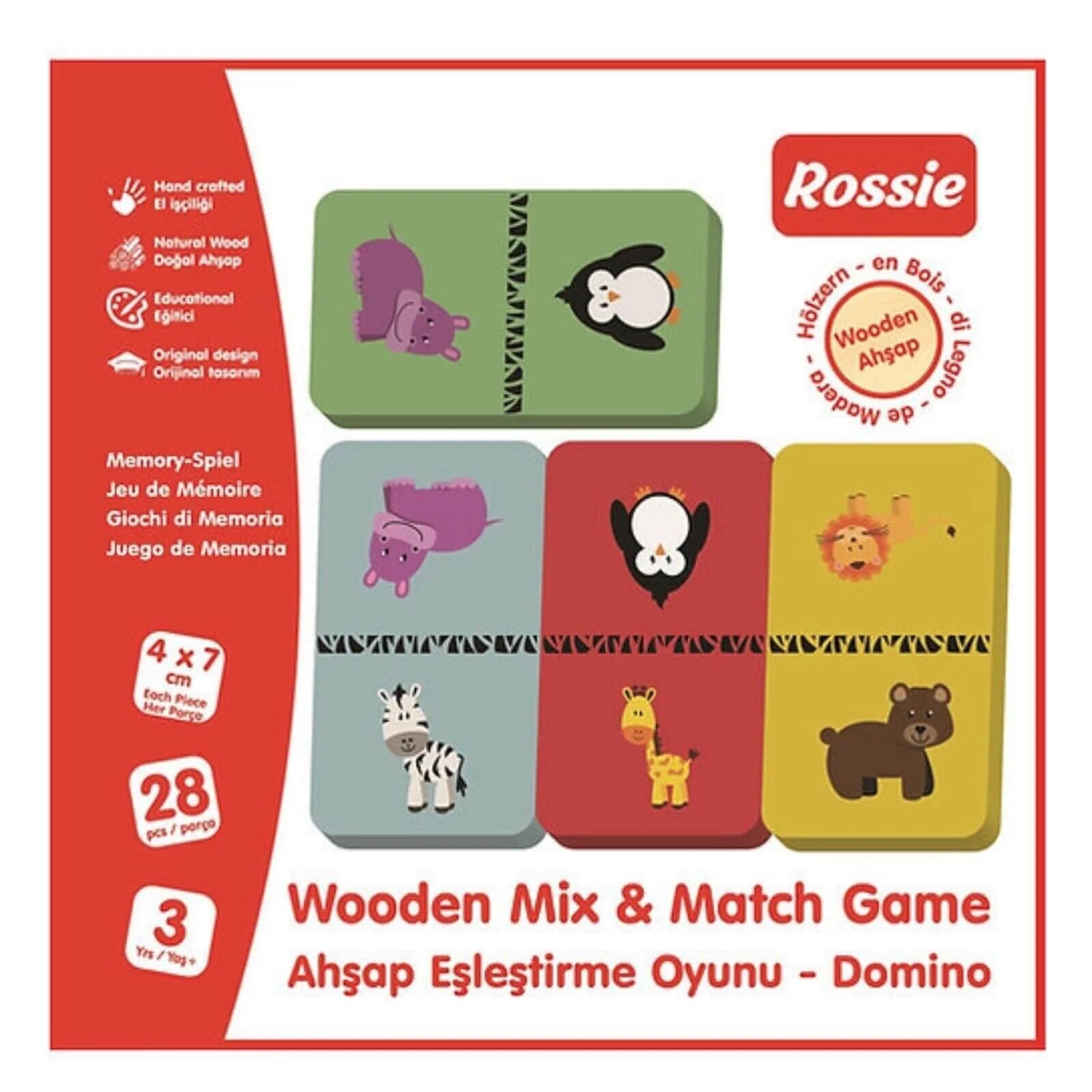 Rossie Wood Matching Game - Domino - ebebek - Black Friday