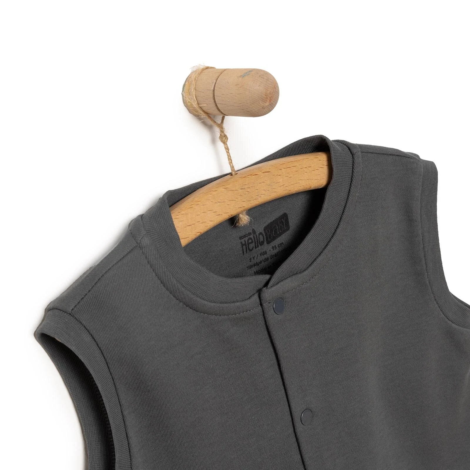 HelloBaby Baby Boy Ribbed Cardigan - Dark Grey - ebebek - Black Friday