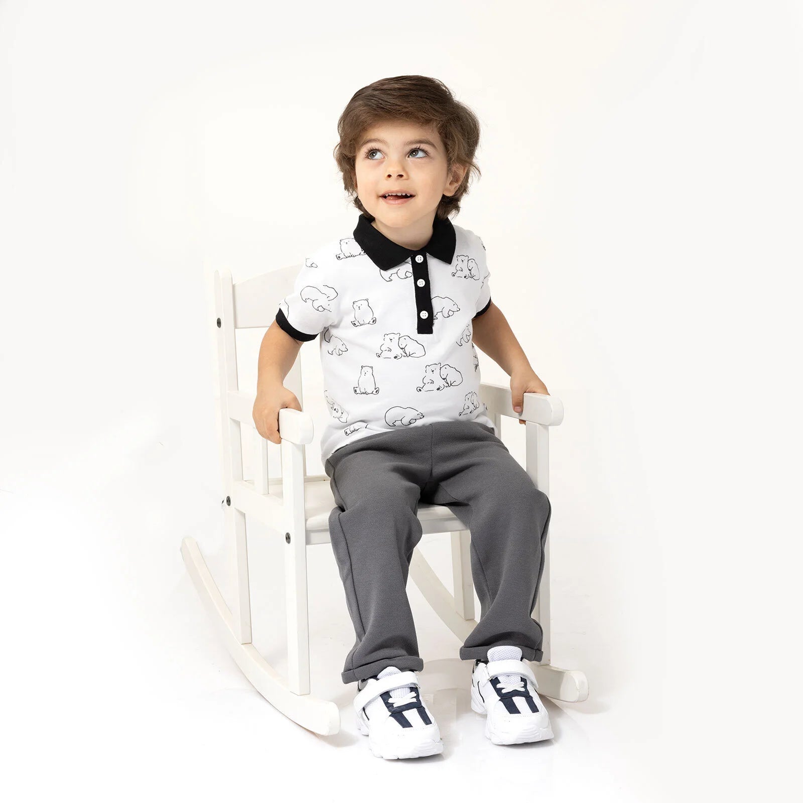 HelloBaby Cool Boy Boy T-shirt - Ecru - ebebek - Black Friday