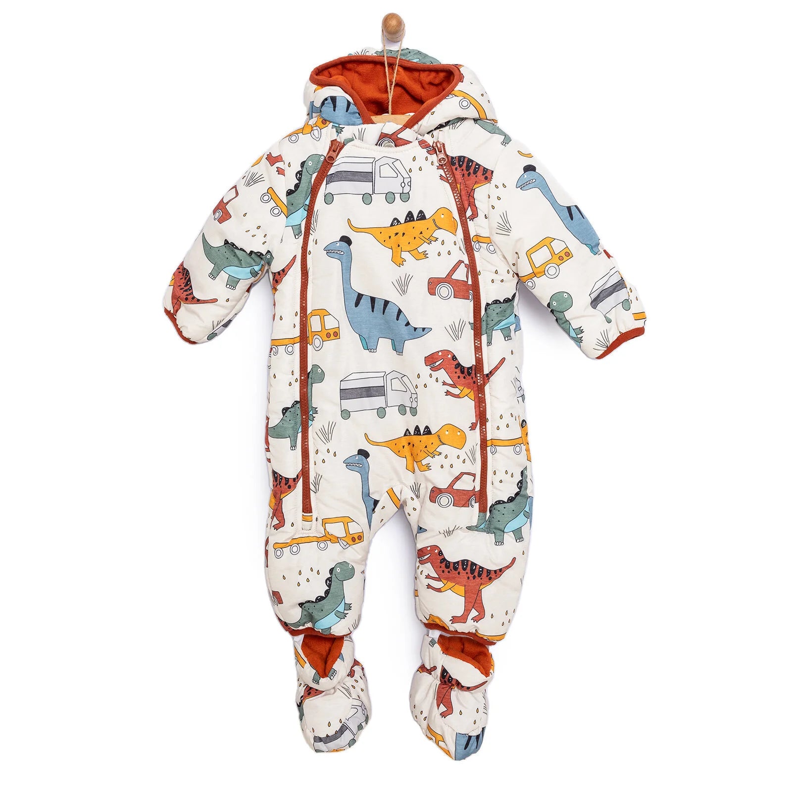 Midimod Basic Boy Dino Printed Snowsuit - Printed - ebebek - Black Friday