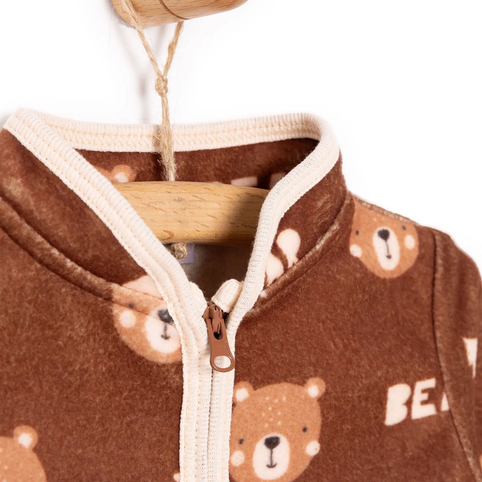 HelloBaby Basic Repeat Printed Fleece Cardigan - Printed - ebebek - Black Friday