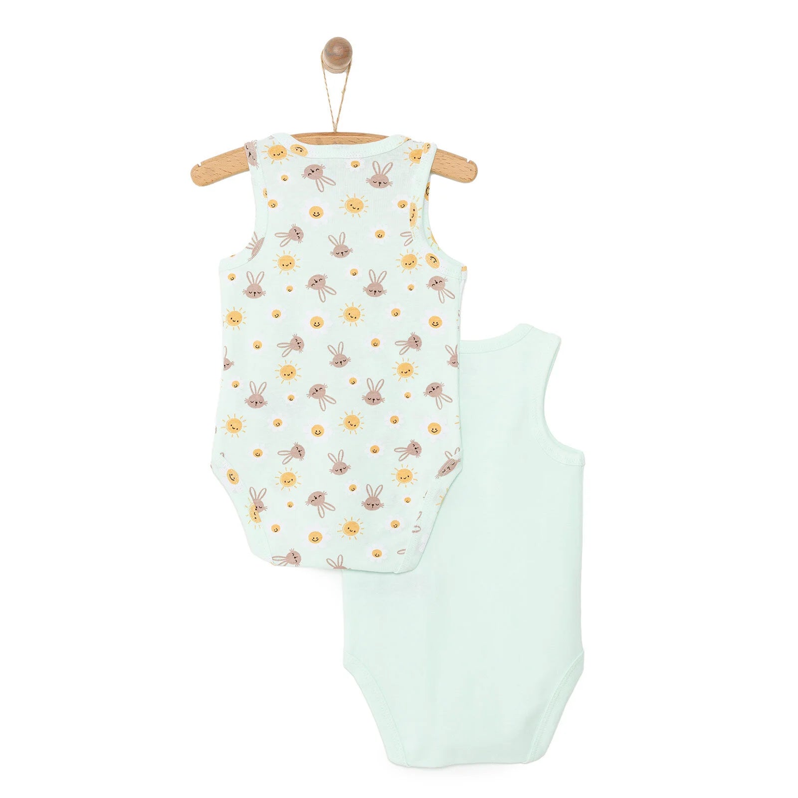 HelloBaby Baby Girl Athele Bodysuit 2 Pcs - Light Green - ebebek - Black Friday