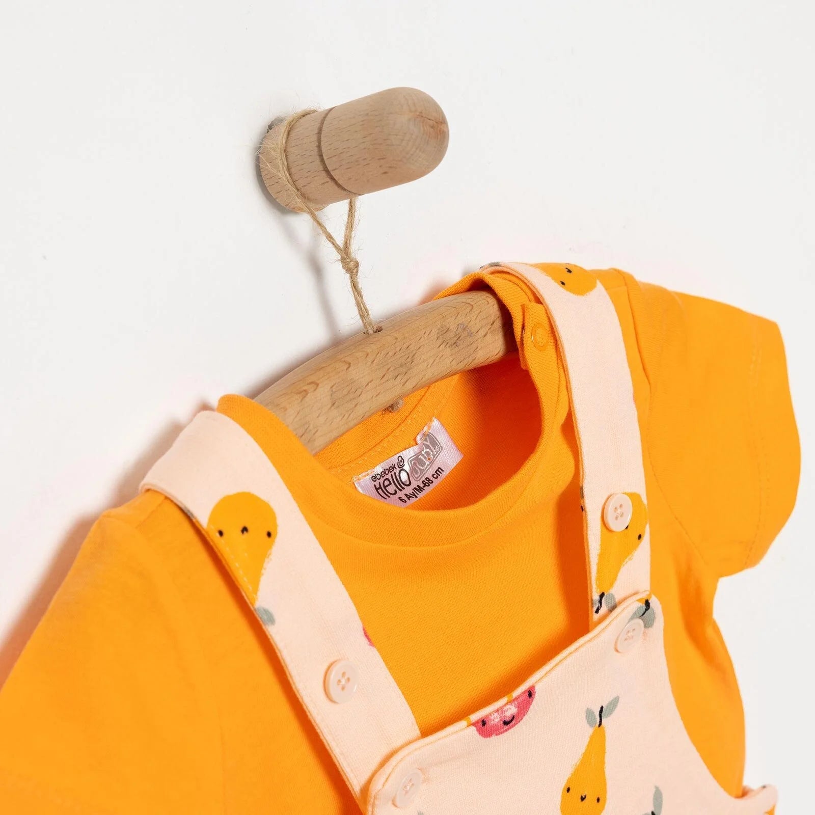 HelloBaby Unisex Overall Shorts - T-shirt - Orange - ebebek - Black Friday