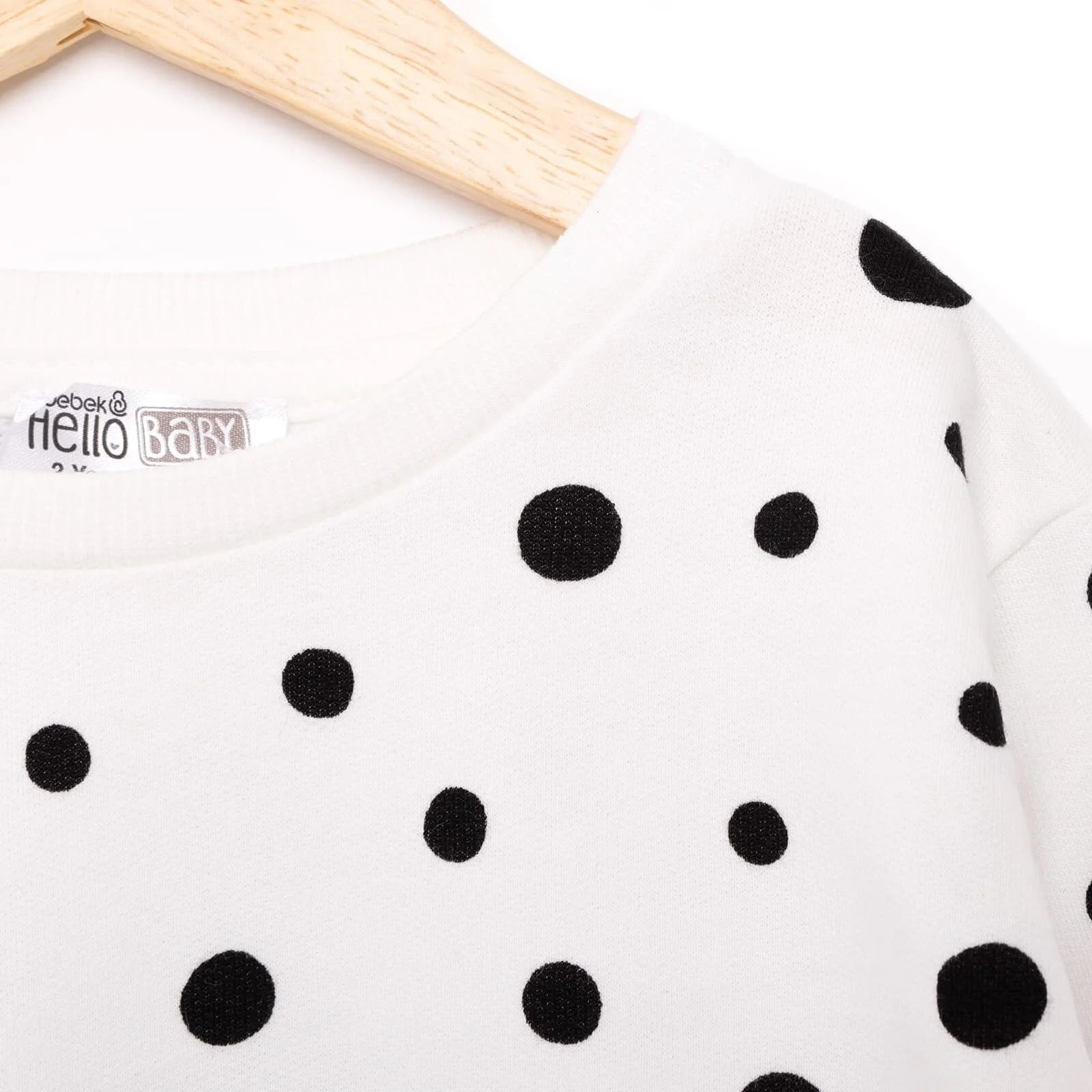 HelloBaby Basic Low Raised Polka - Dot Printed Sweatshirt - Printed - ebebek - Black Friday
