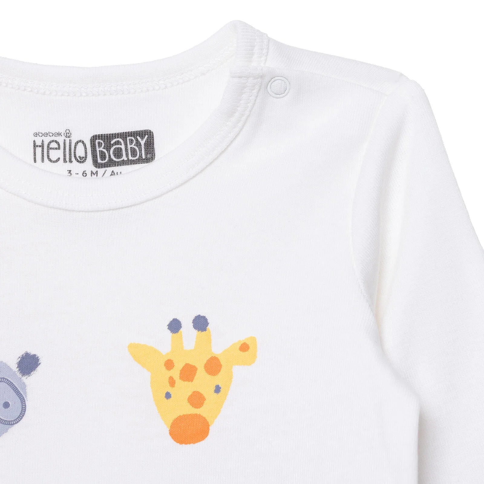 HelloBaby Long Sleeve Body 2 Pack - Ecru - ebebek - Black Friday