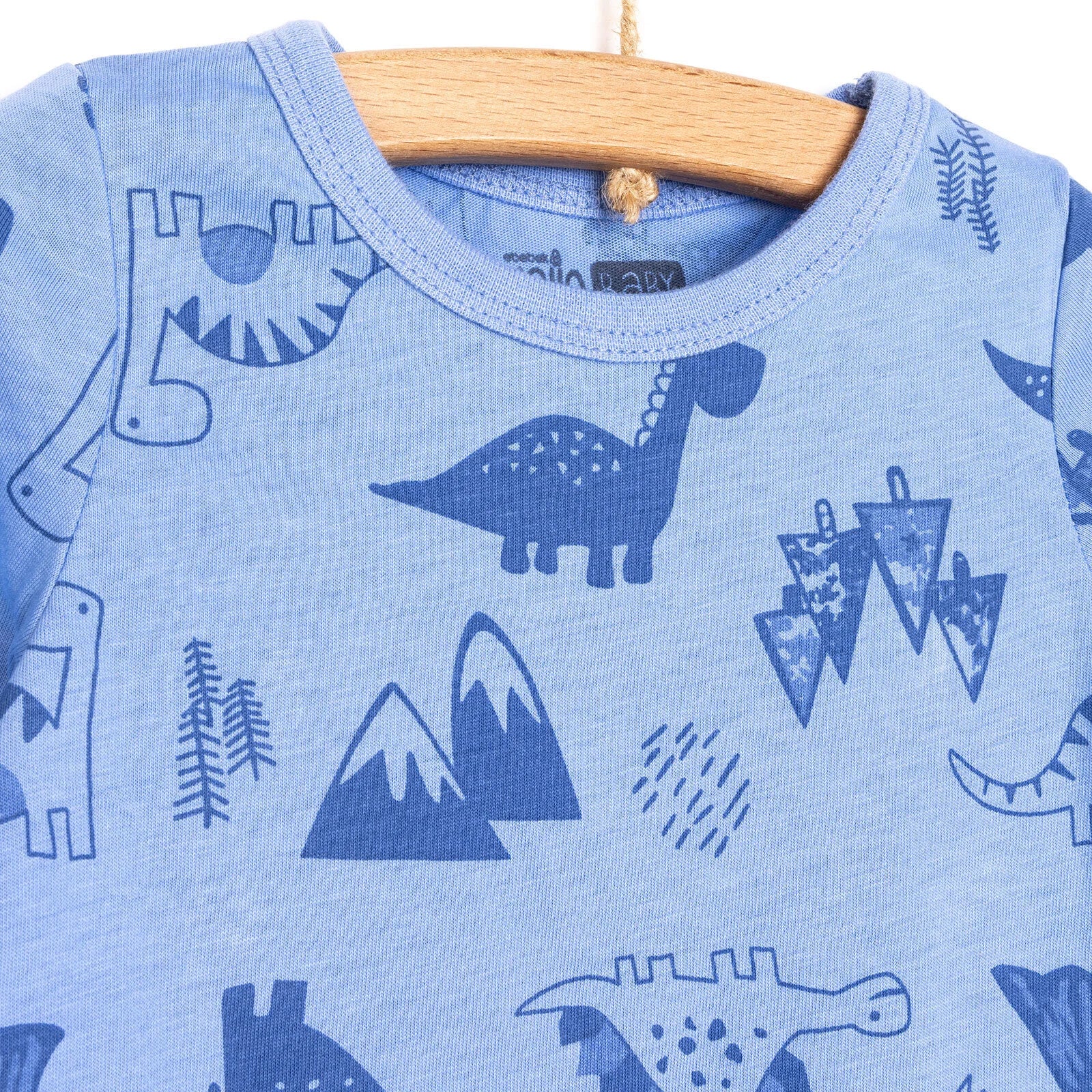 HelloBaby Baby Boy Long Sleeve Pyjamas Set - Navy Blue - ebebek - Black Friday