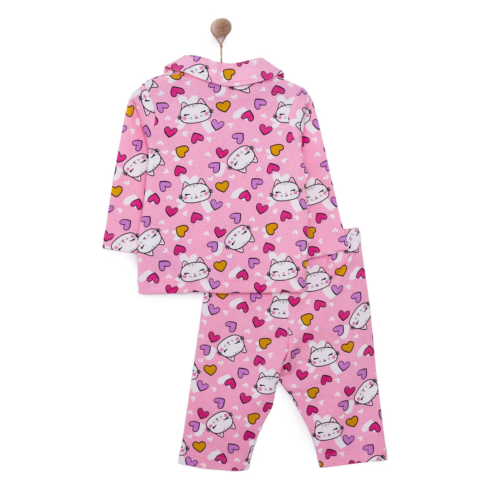 HelloBaby Girl Long Sleeve Pyjamas Set - Pink - ebebek - Black Friday