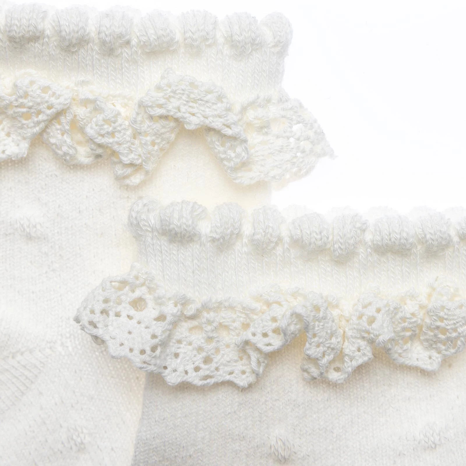 HelloBaby Girl Socks with Lace - Ecru - ebebek - Black Friday