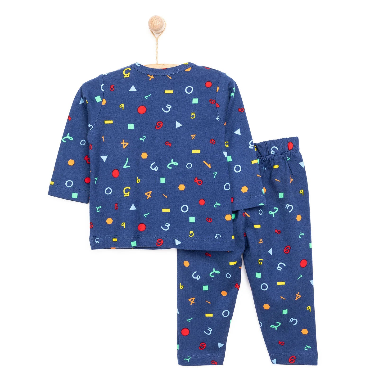HelloBaby Boy Long Sleeve Pyjamas Set - Navy Blue - ebebek - Black Friday