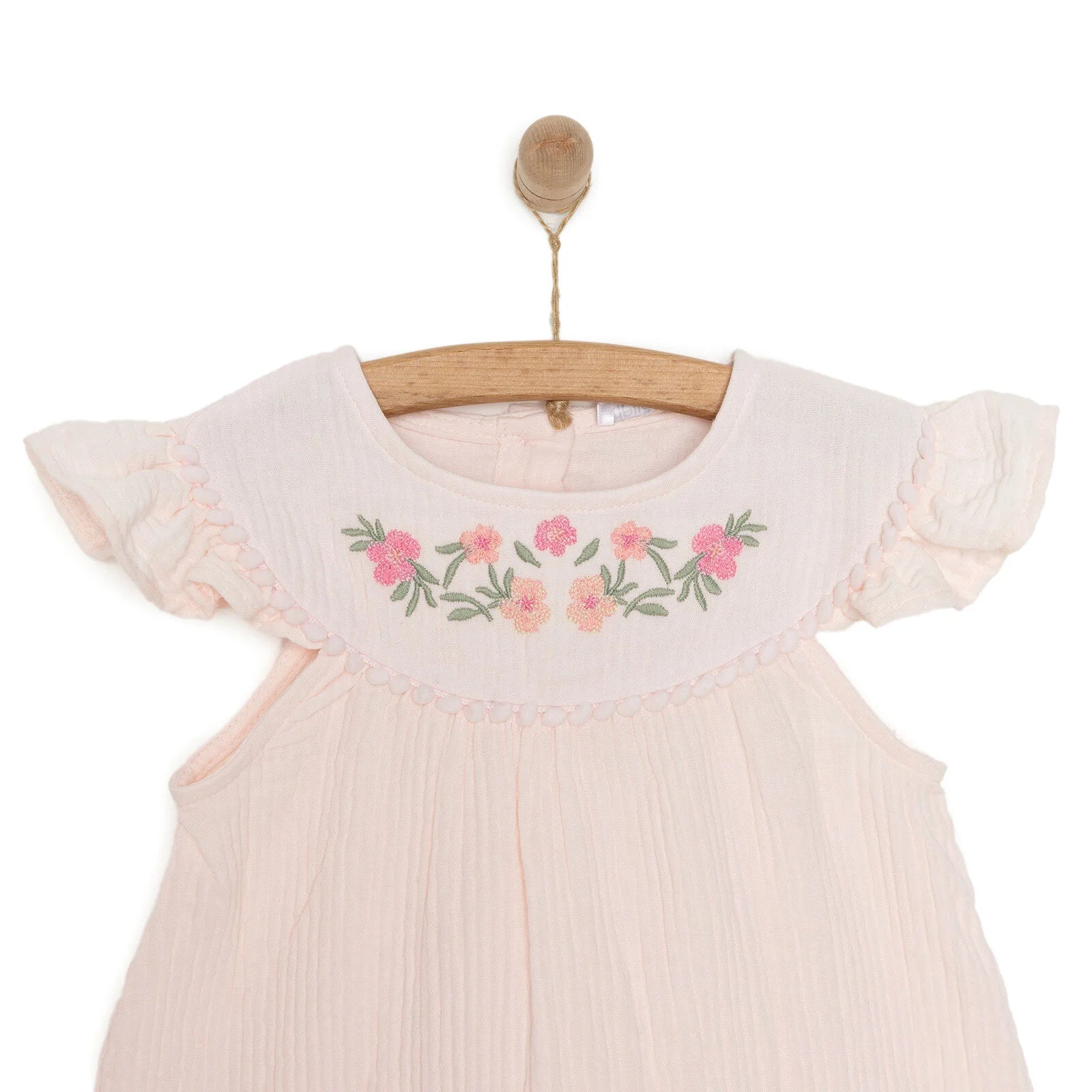 HelloBaby Rustik Girl Dress - Salmon - ebebek - Black Friday