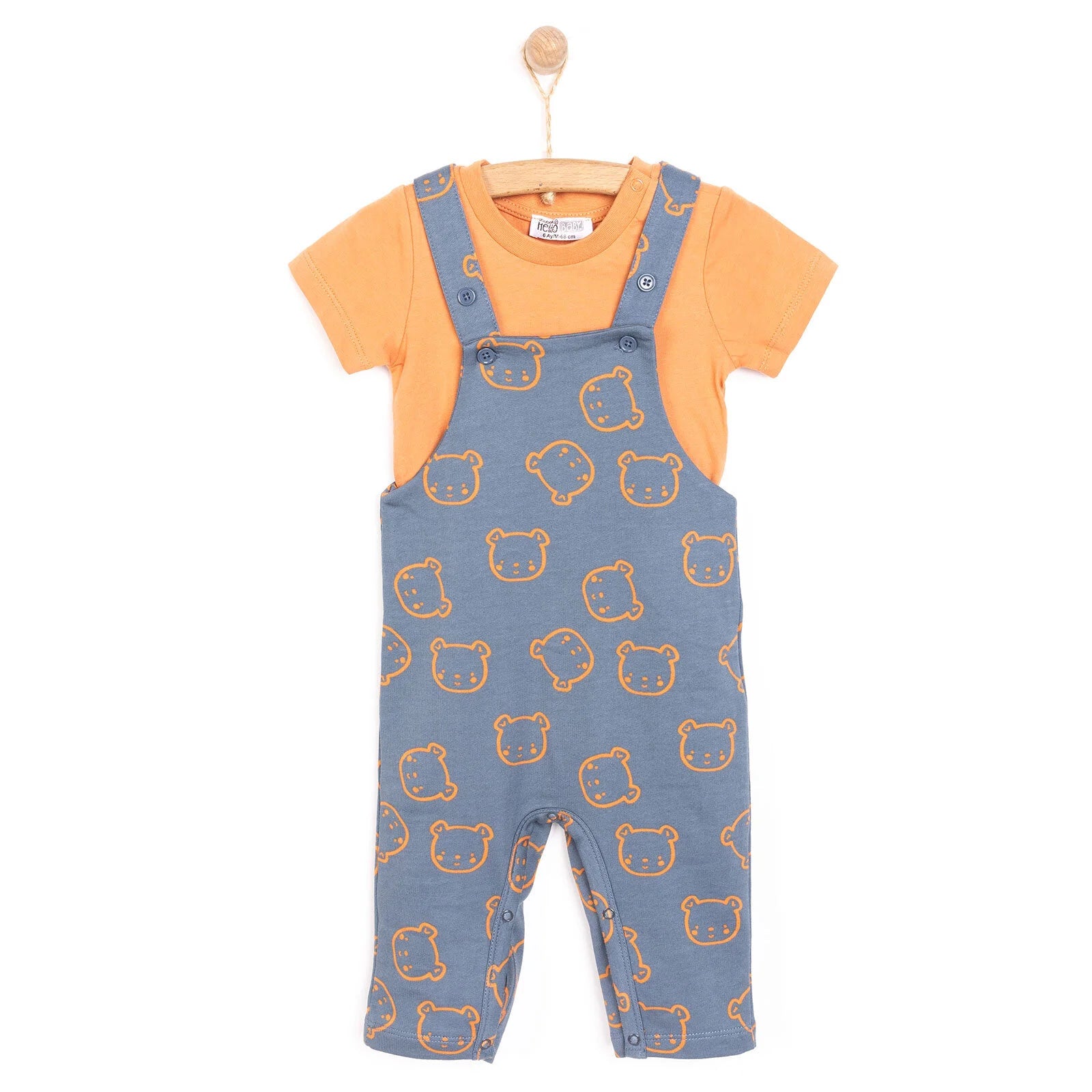 HelloBaby Boy Overalls - T-shirt - Brown - ebebek - Black Friday