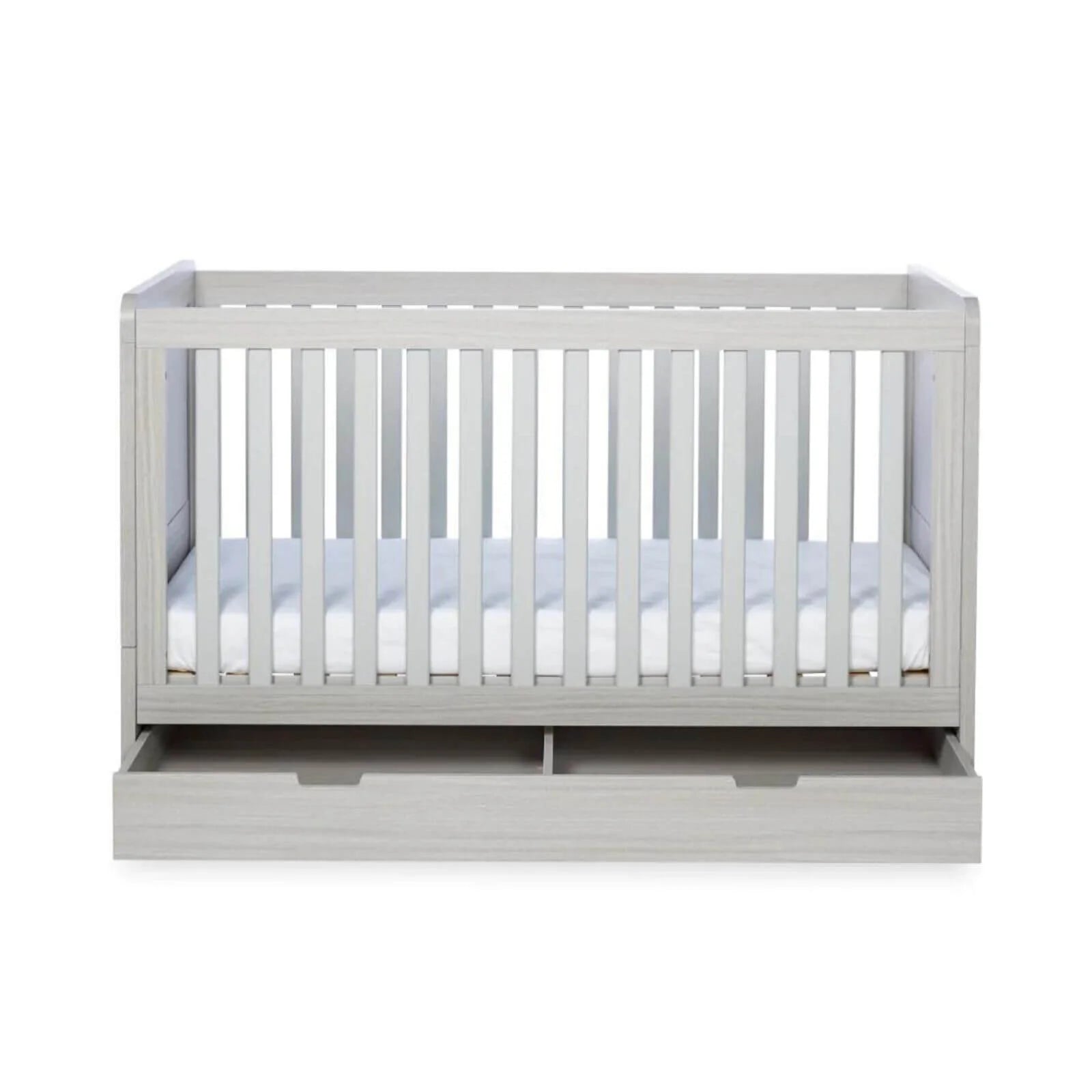 Ickle Bubba Pembrey Cot Bed & Under Drawer Ash Grey - Fibre Mattress - ebebek - Black Friday