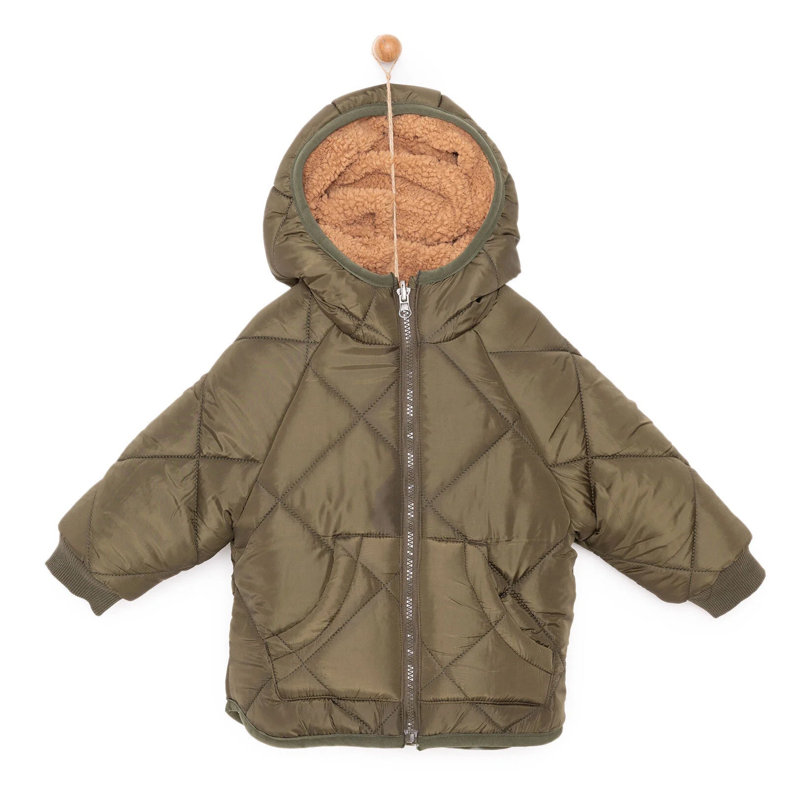 Midimod Basic Unisex Double - Sided Coat - Green - ebebek - Black Friday