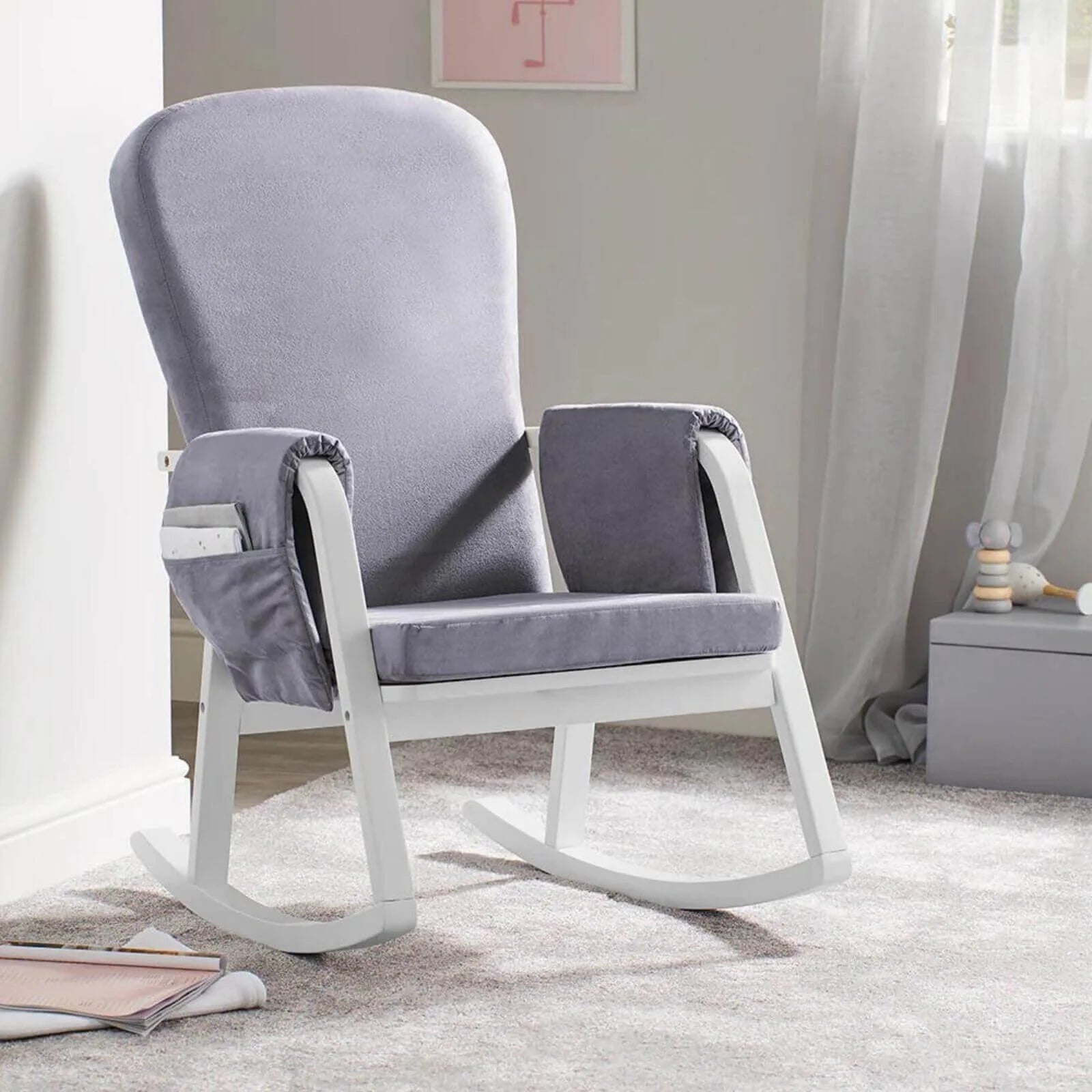 Ickle Bubba Dursley Rocking Chair - Pearl Grey - ebebek - Black Friday
