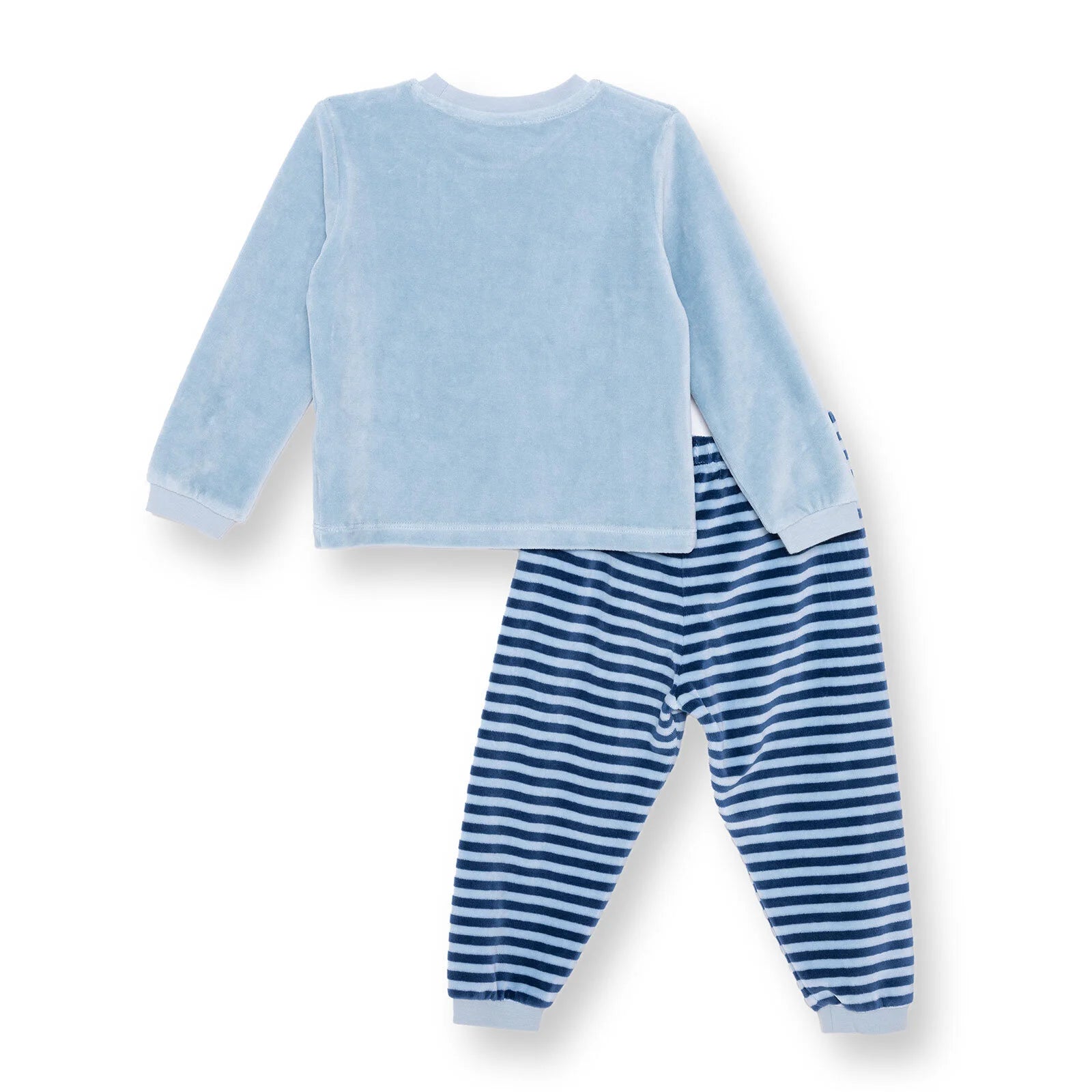 HelloBaby Velvet Pyjamas Set - Blue - ebebek - Black Friday
