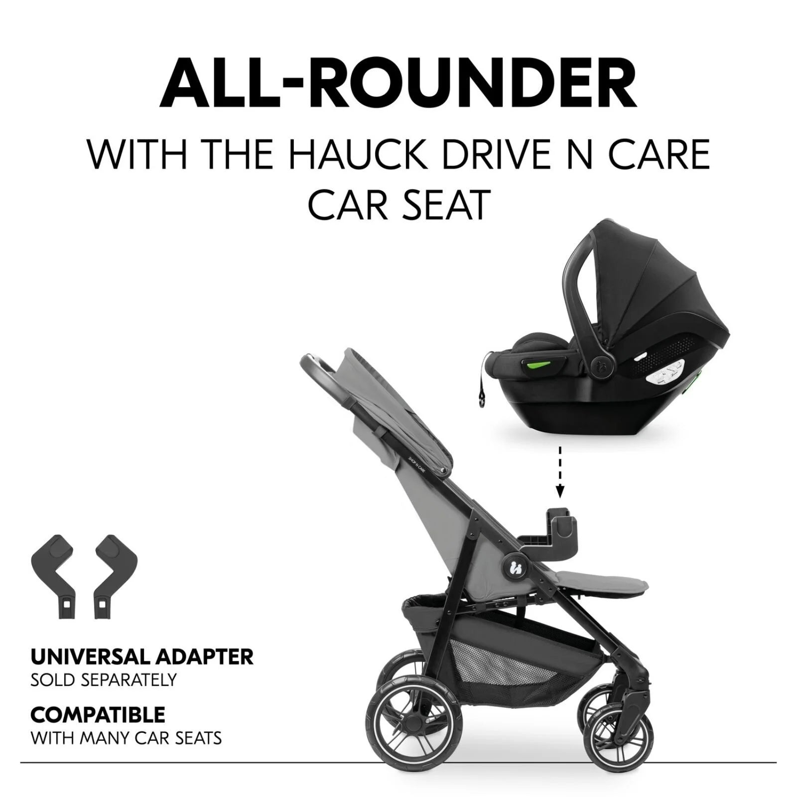 Hauck Shop N Care Trio Set - Grey - ebebek - Black Friday