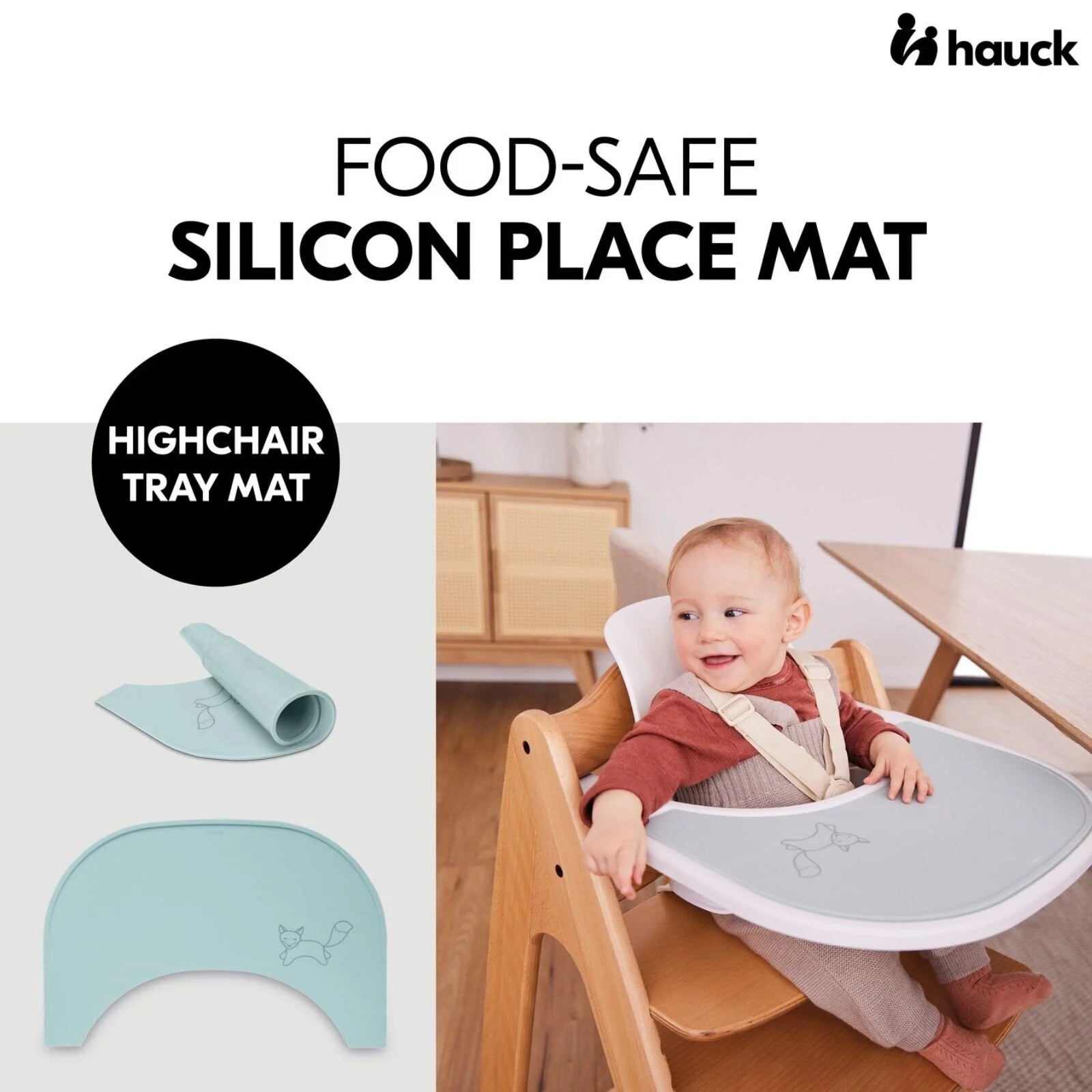 Hauck Highchair Tray Mat - Mint Fox - ebebek - Black Friday