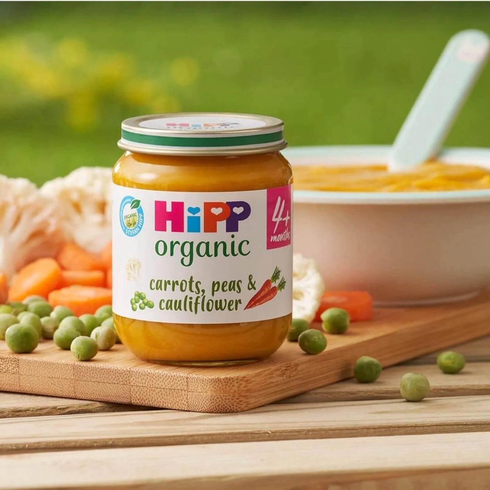 HiPP Organic Carrots Peas & Cauliflower Jar 4+ months 125g - ebebek - Black Friday